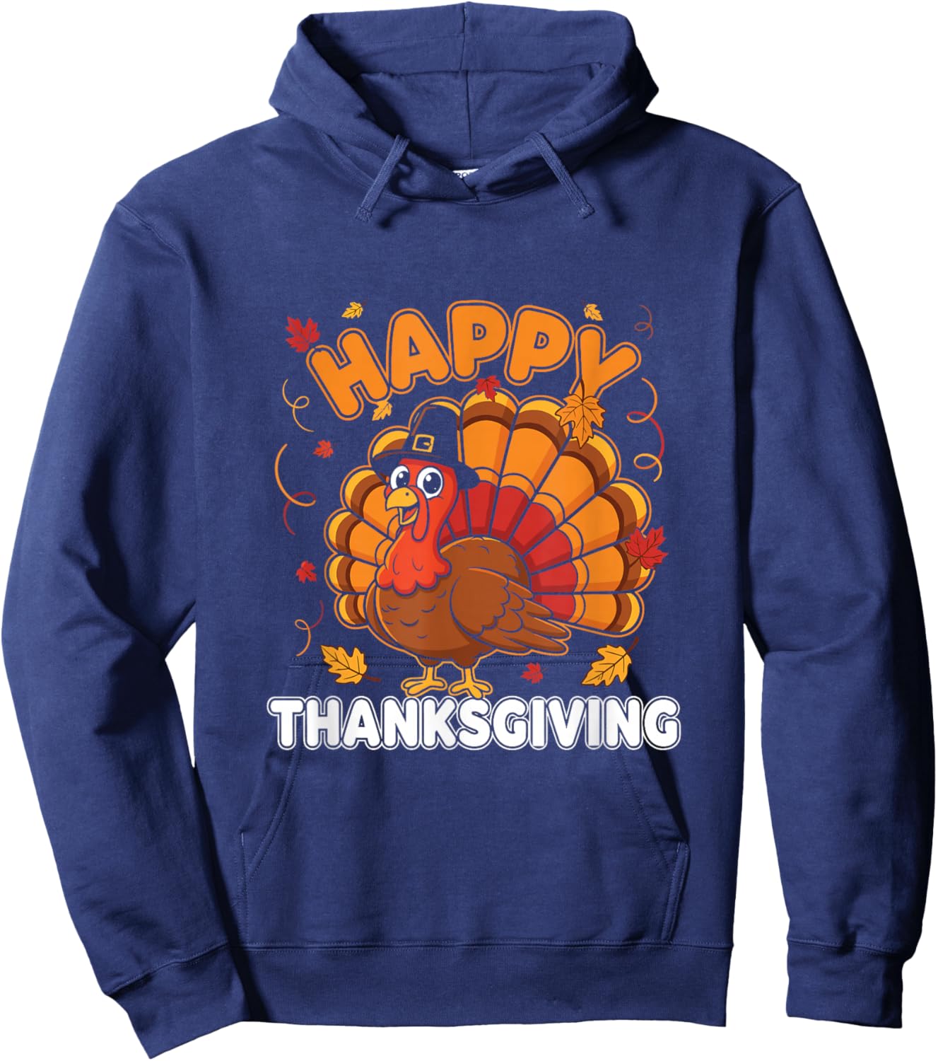 Thanksgiving Shirts Turkey Shirts Kids Hoodie - Hoodie | Navy
