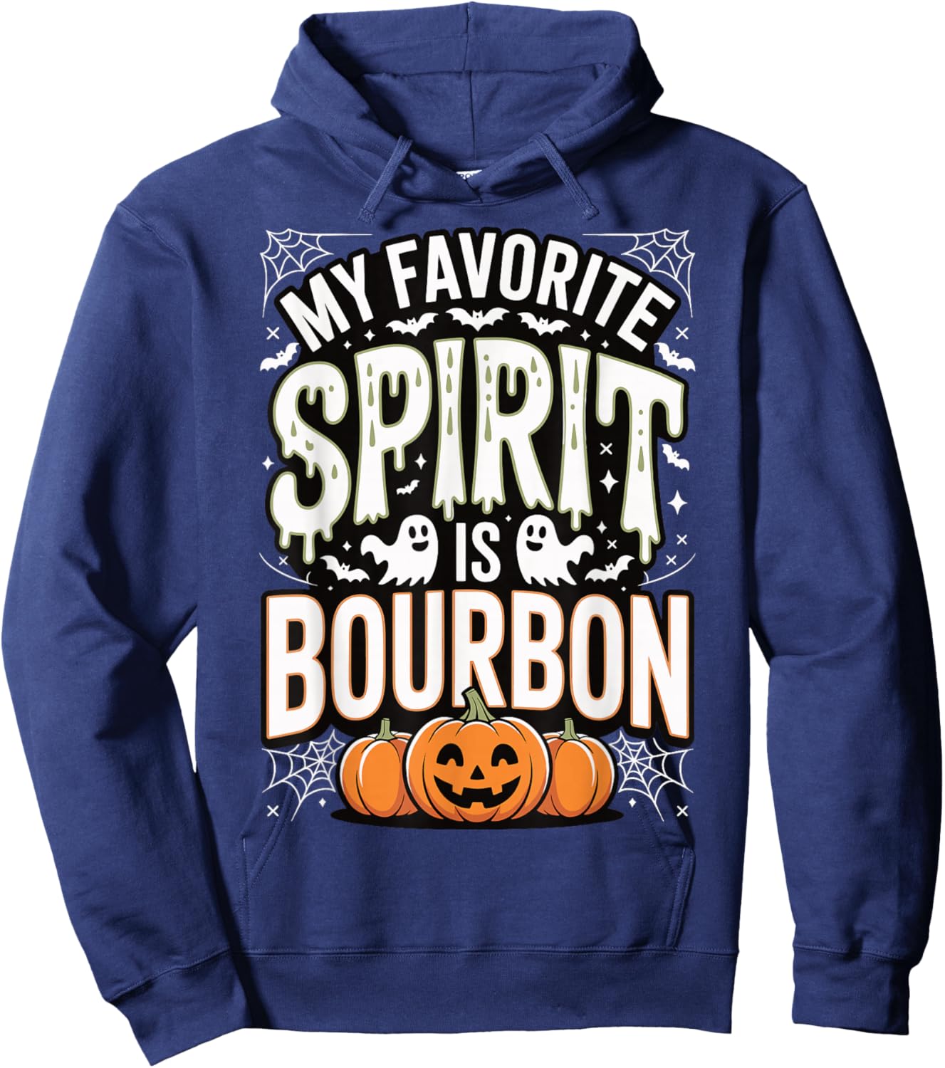 My Favorite Spirit is Bourbon Hoodie - Hoodie | Navy