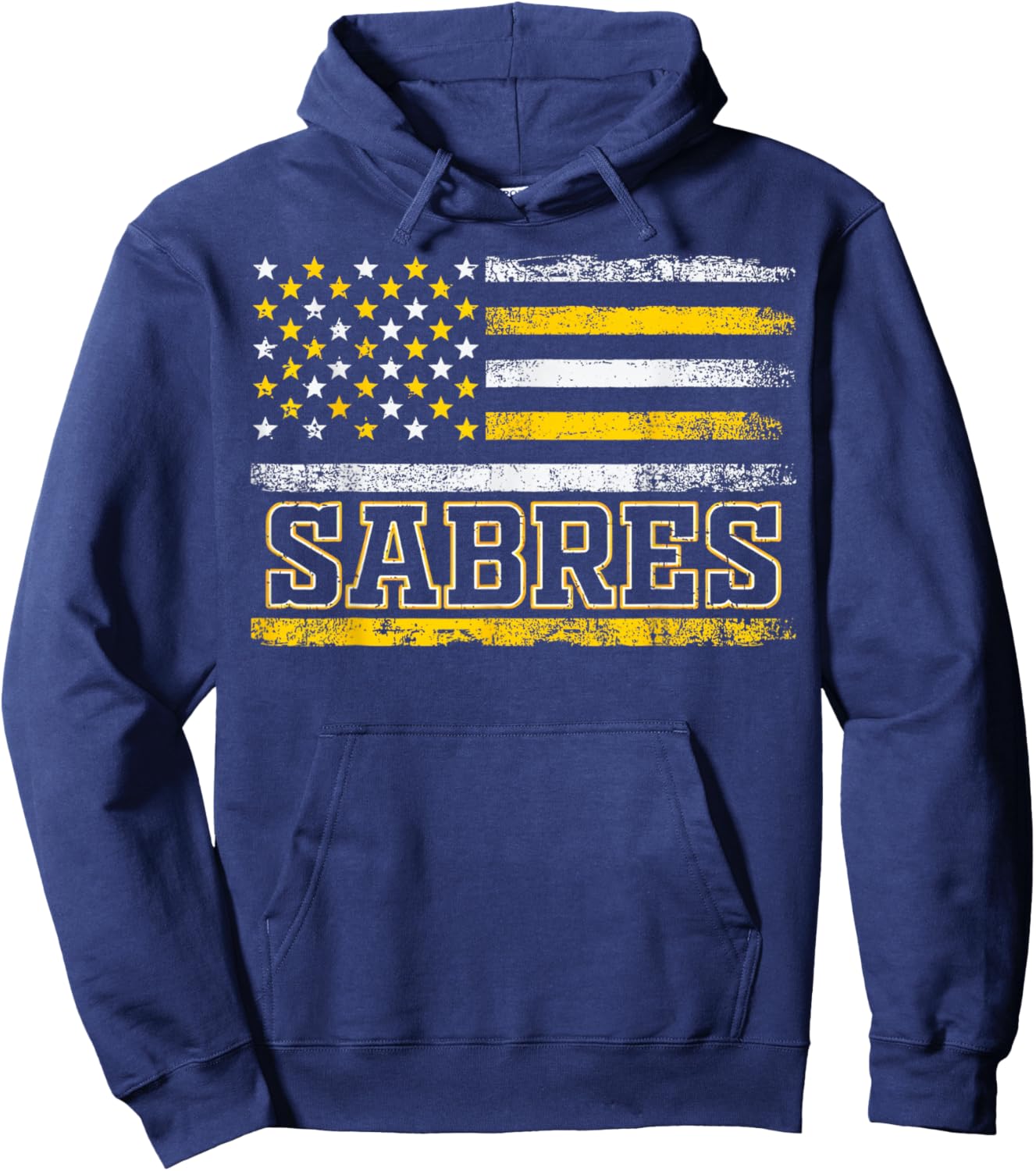 Vintage Sabres US Flag Retro Gifts Women Kids Hoodie - Hoodie | Navy
