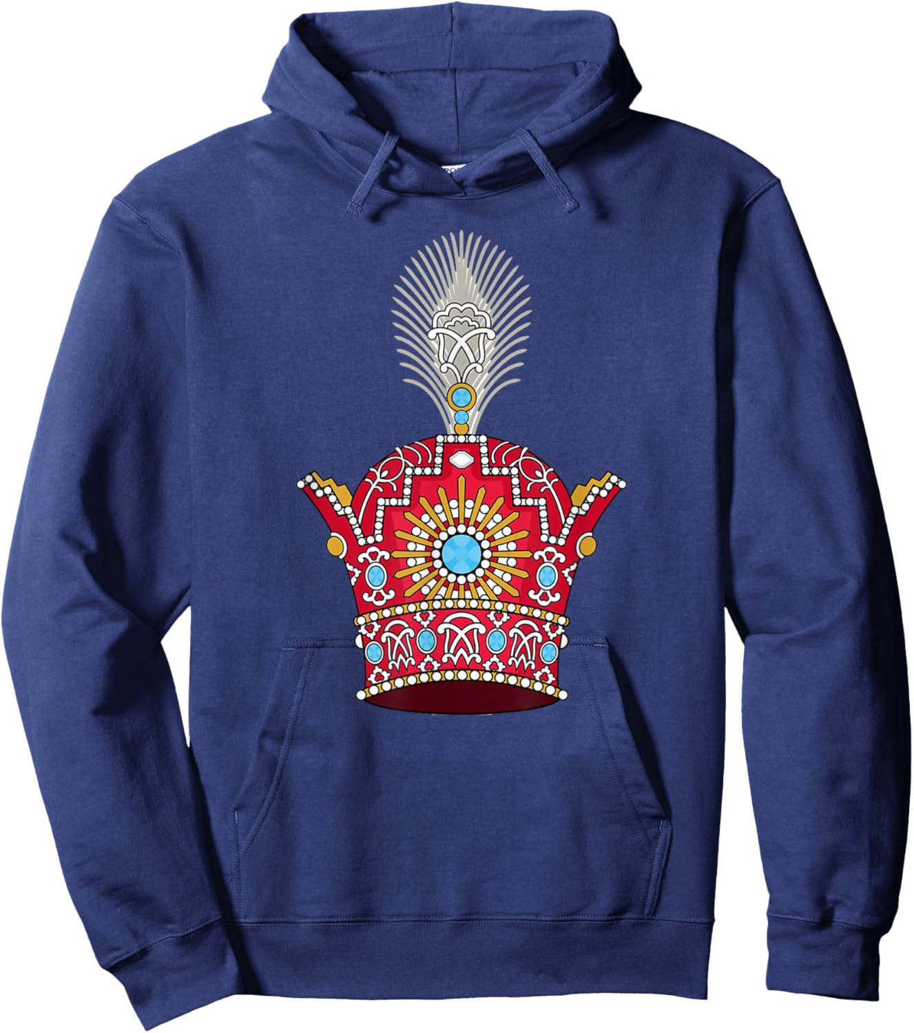 Taaj e Shah, Pahlavi Crown, Taj Shah Hoodie - Hoodie | Navy