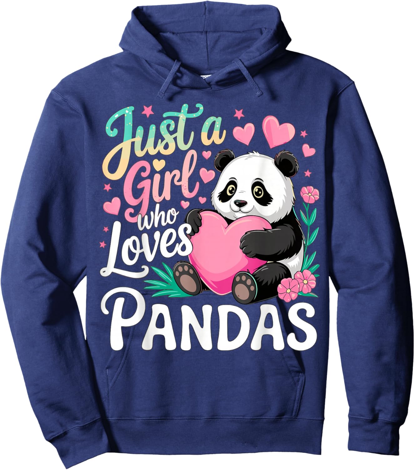Panda Lover Just A Girl Who Loves Pandas Hoodie - Hoodie | Navy