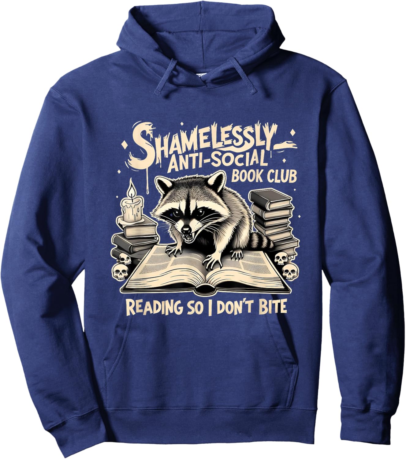 Shamelessly Anti-Social Book Club Reading Hoodie - Hoodie | Navy