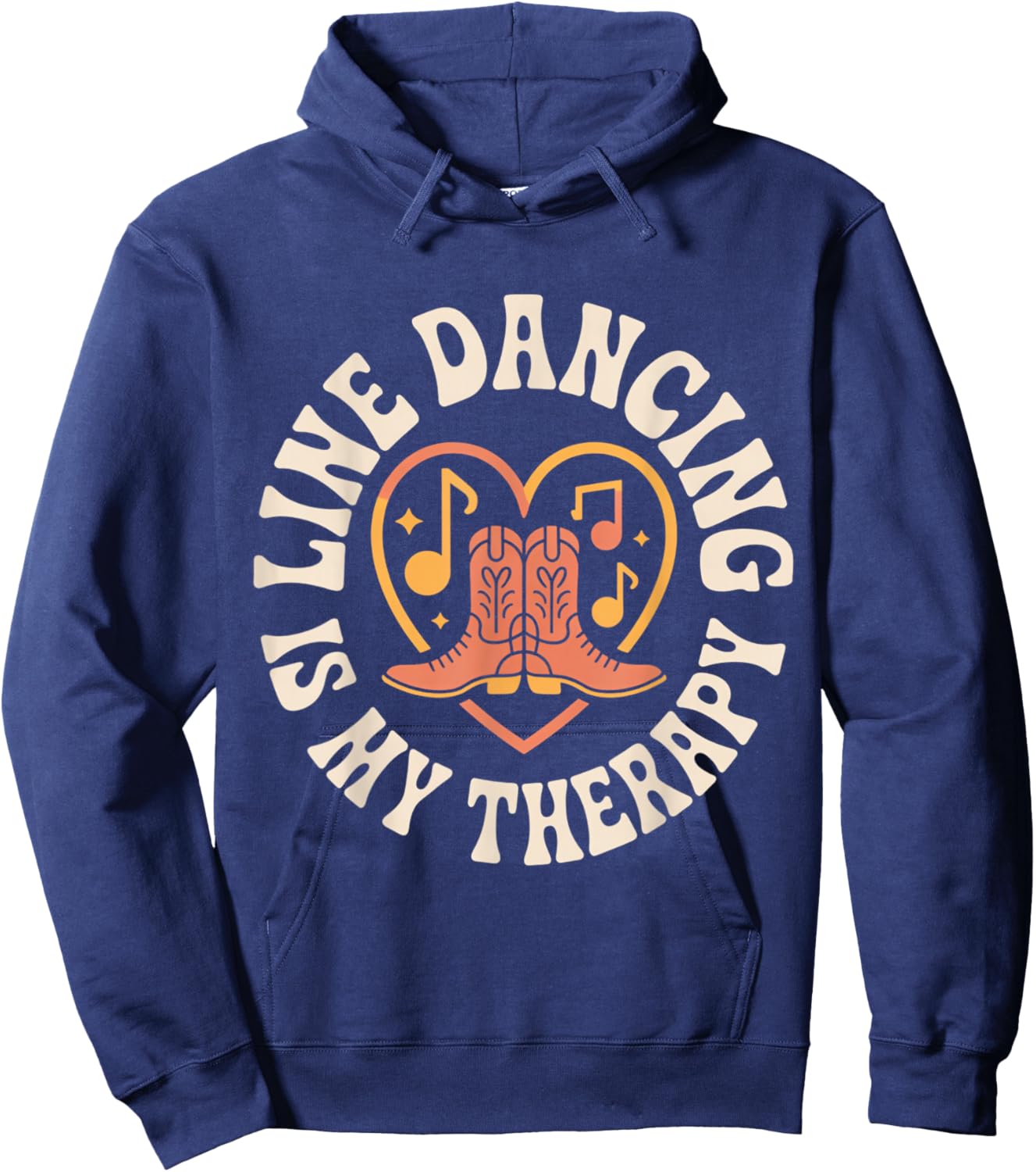 Line Dancing is My Therapy Hoodie - Hoodie | Navy