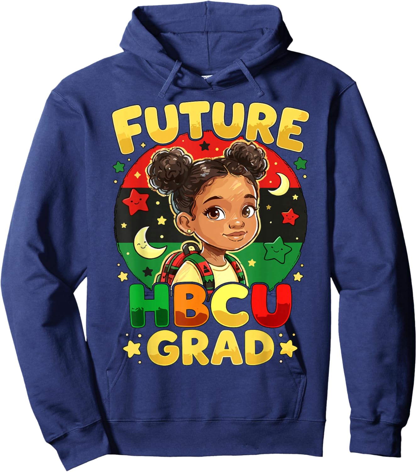 Future HBCU Grad Black Girl Education Hoodie - Hoodie | Navy