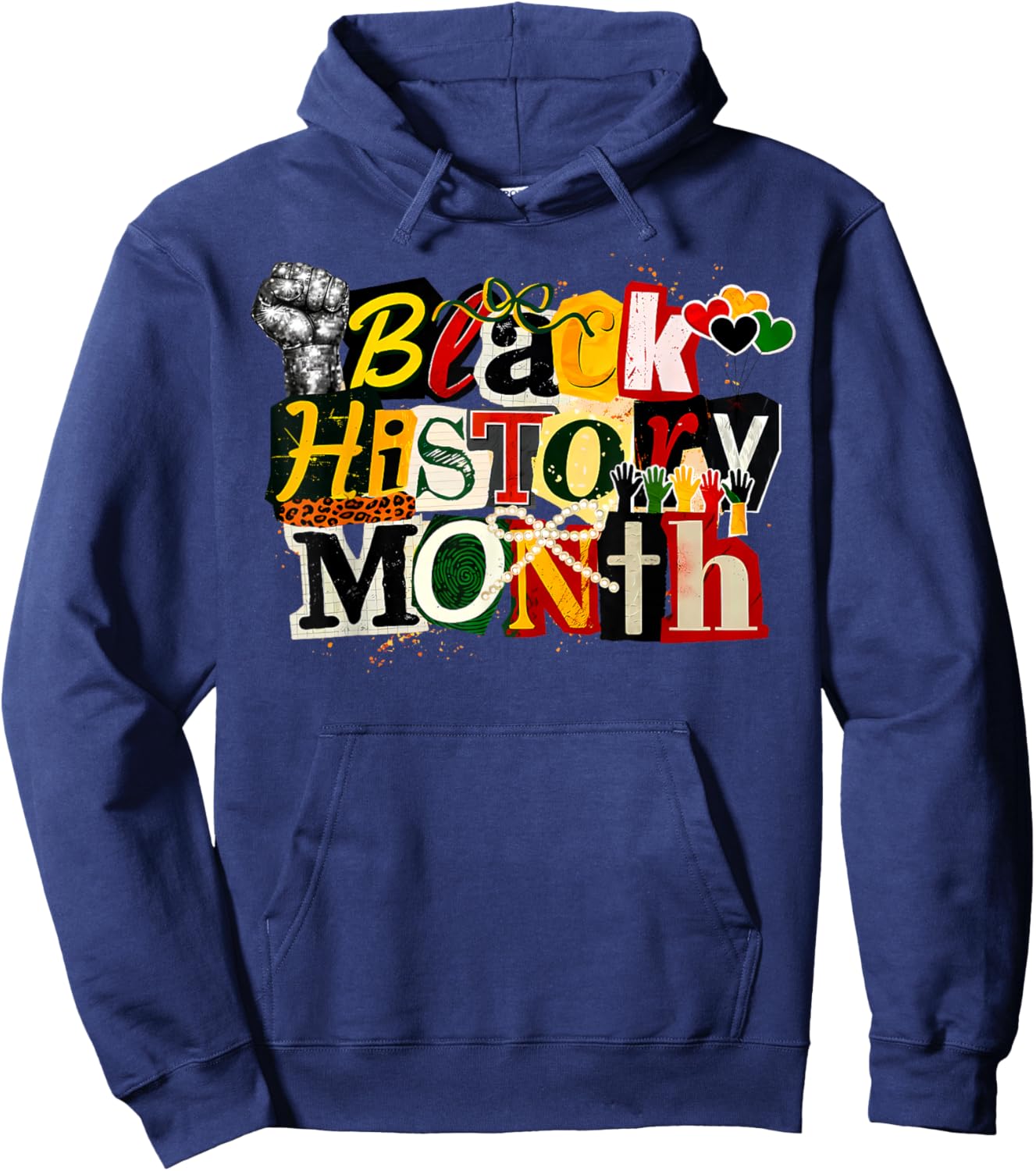 Black History Month Shirt Women Hoodie - Hoodie | Navy