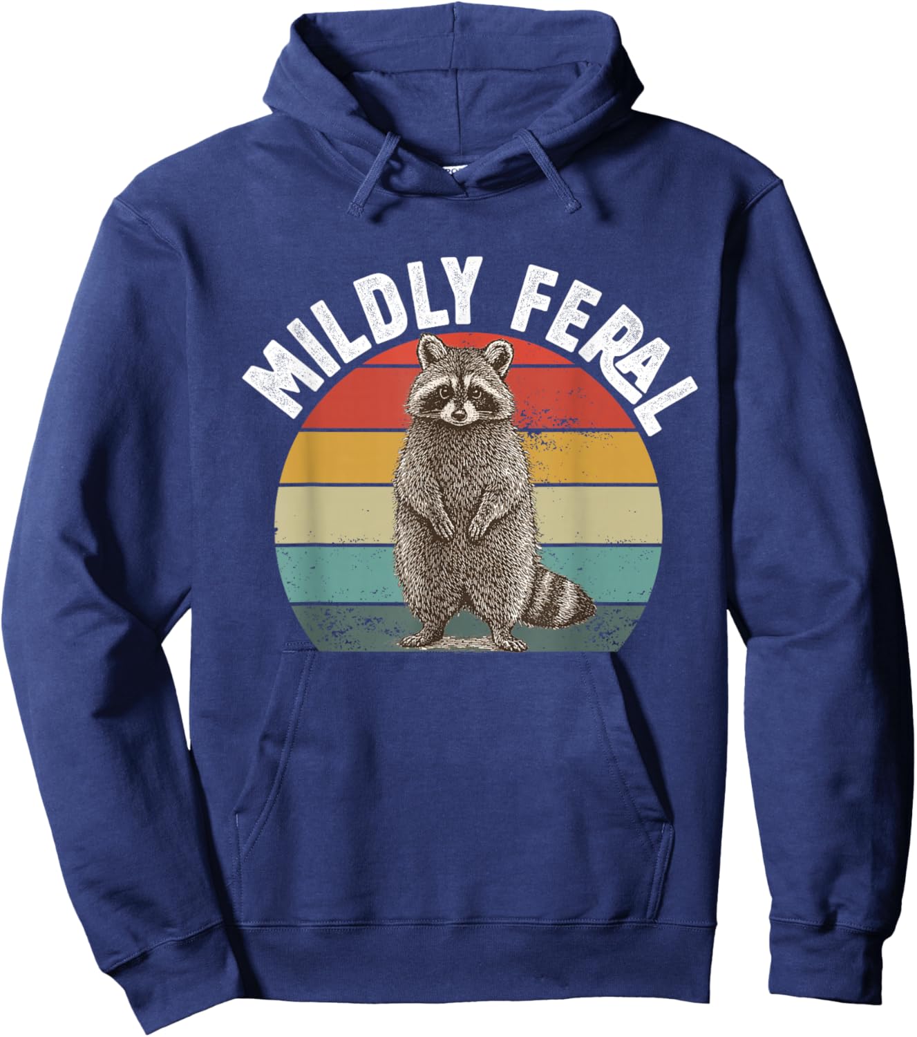 Trash Panda Feral Girl Women Hoodie - Hoodie | Navy