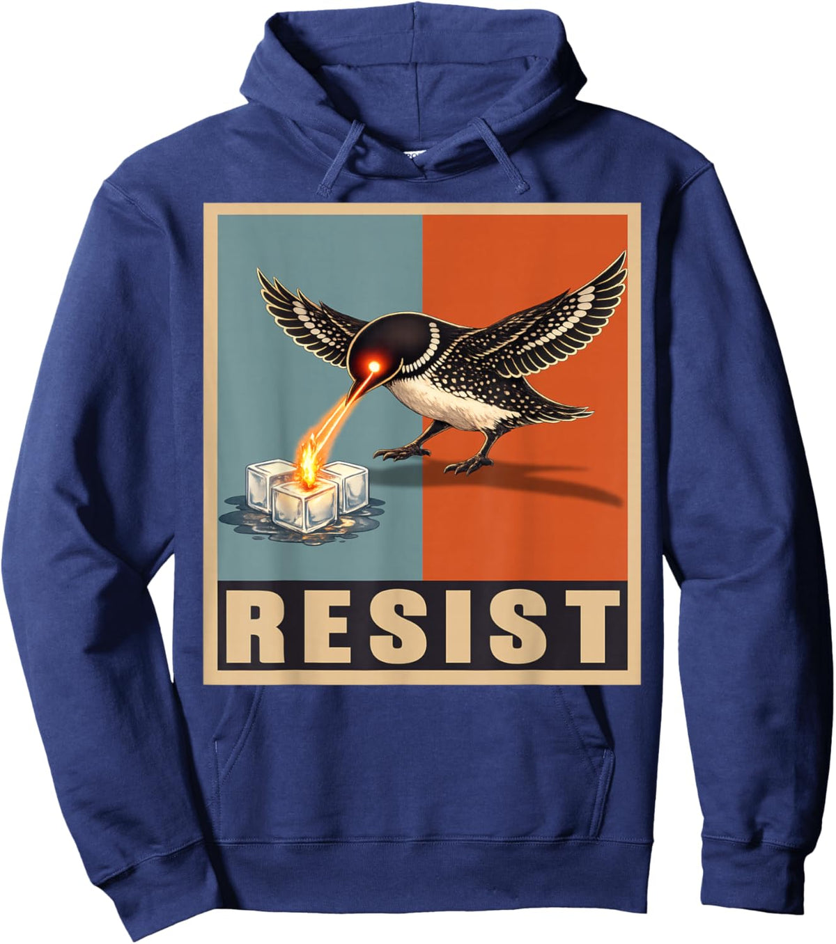 Minneapolis Resist Loon Hoodie - Hoodie | Navy