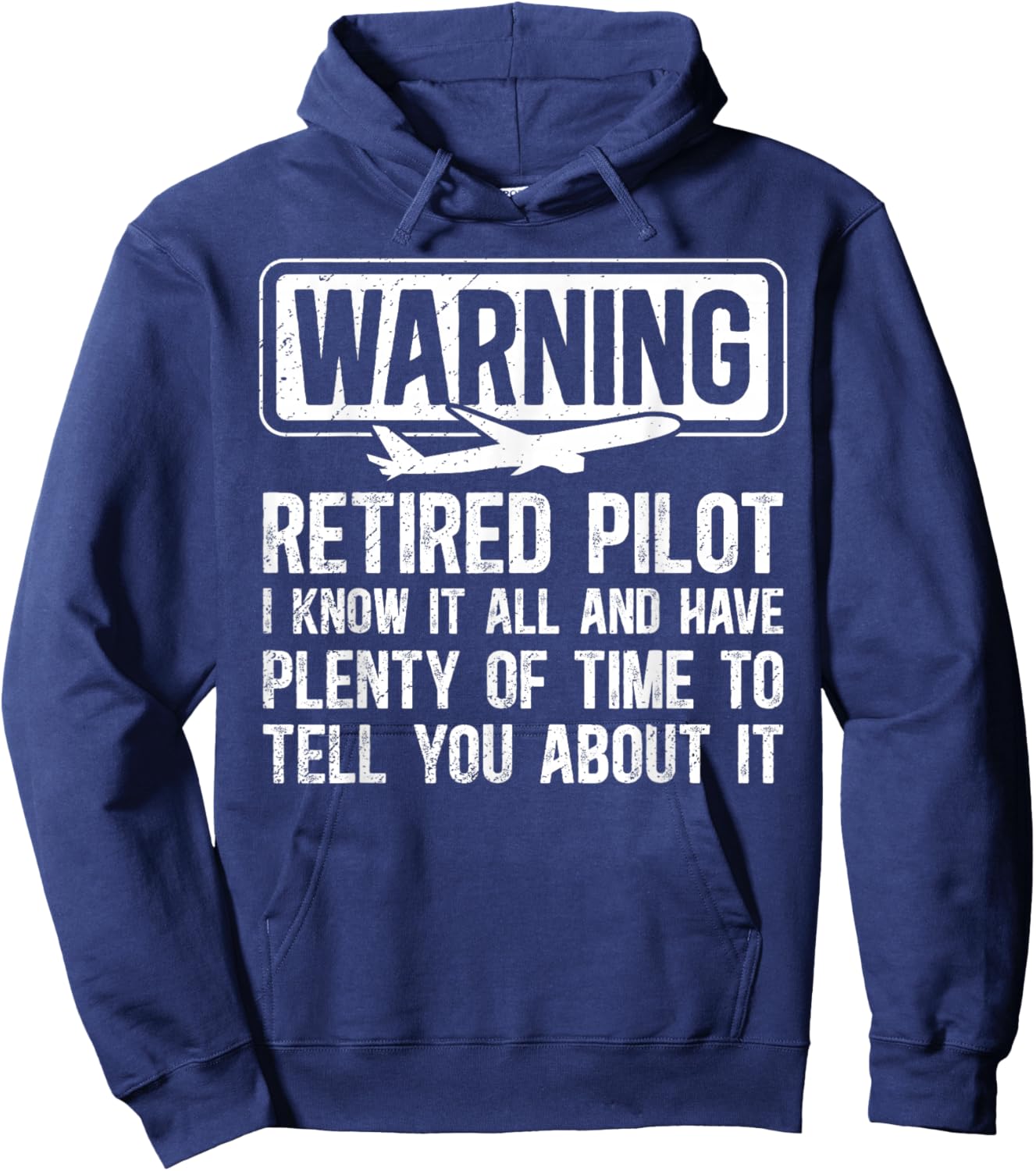 Retired Pilot Funny Retirement Pilot Retirement Hoodie - Hoodie | Navy