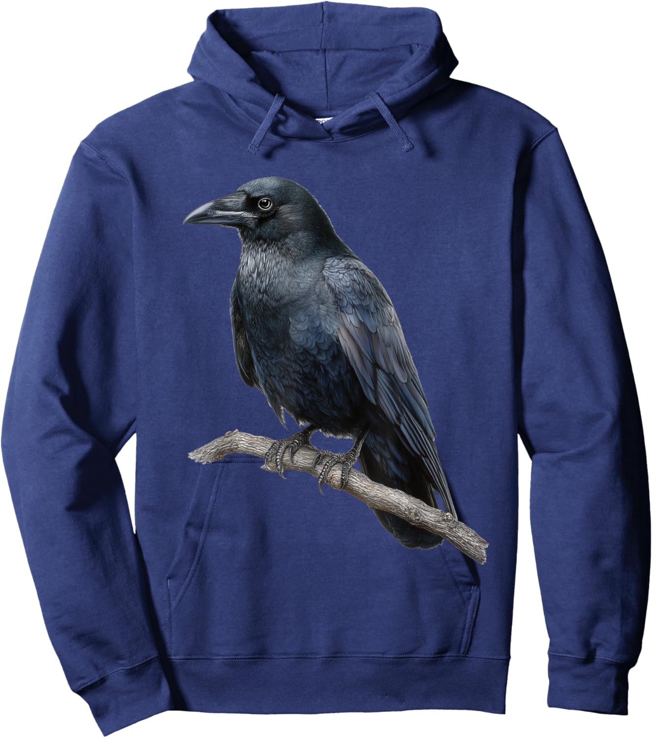 Crow Raven Bird Graphic Hoodie - Hoodie | Navy