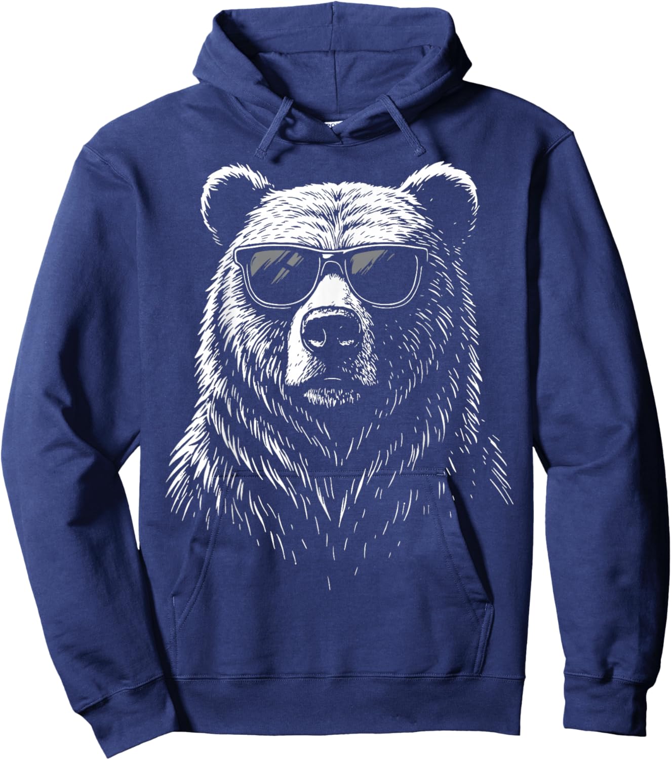 Bear Sunglasses Hoodie - Hoodie | Navy