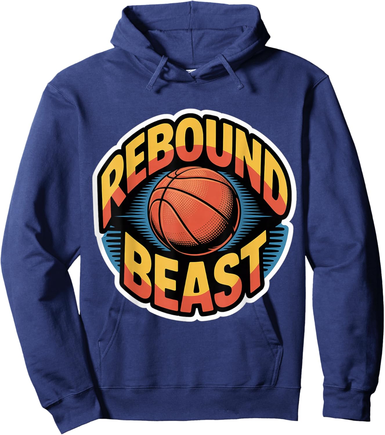 Rebound Beast Basketball Competitive Player Hoodie - Hoodie | Navy