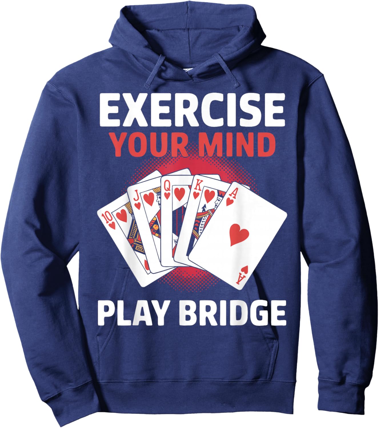 Bridge Player Exercise Contract Bridge Hoodie - Hoodie | Navy