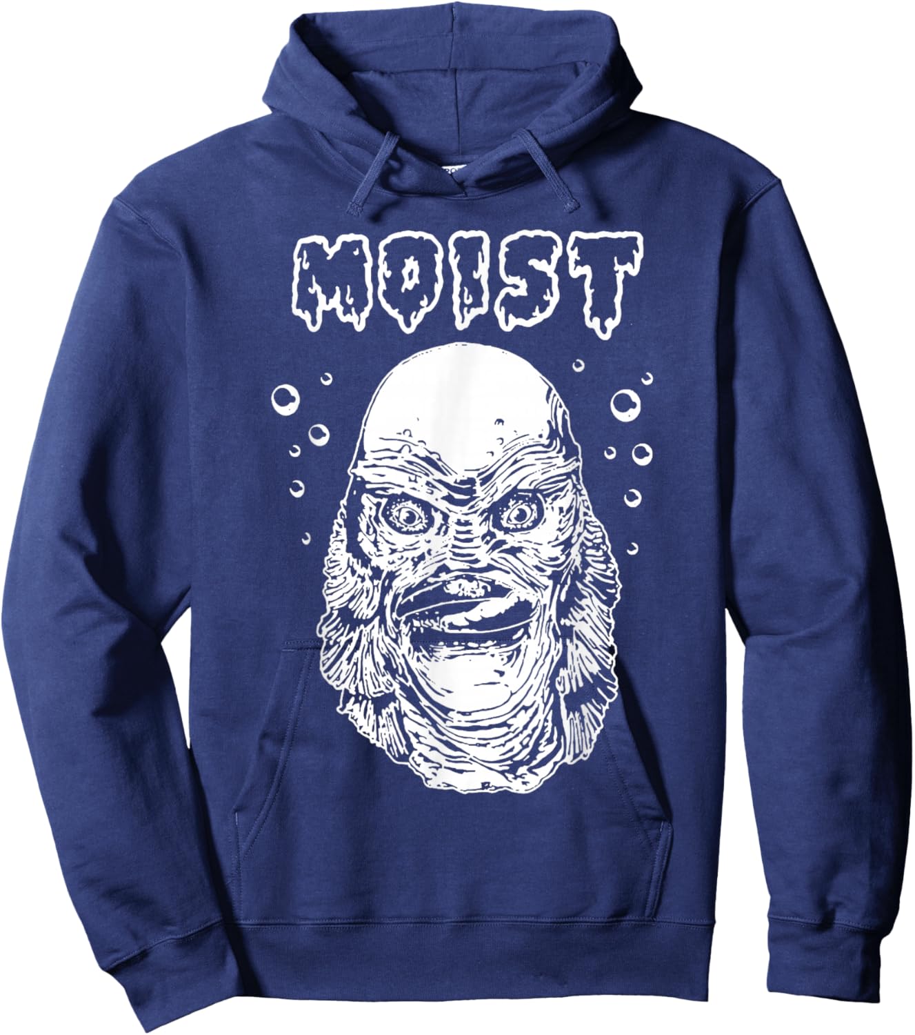 Black Moist Lagoon Halloween Creature Hoodie - Hoodie | Navy