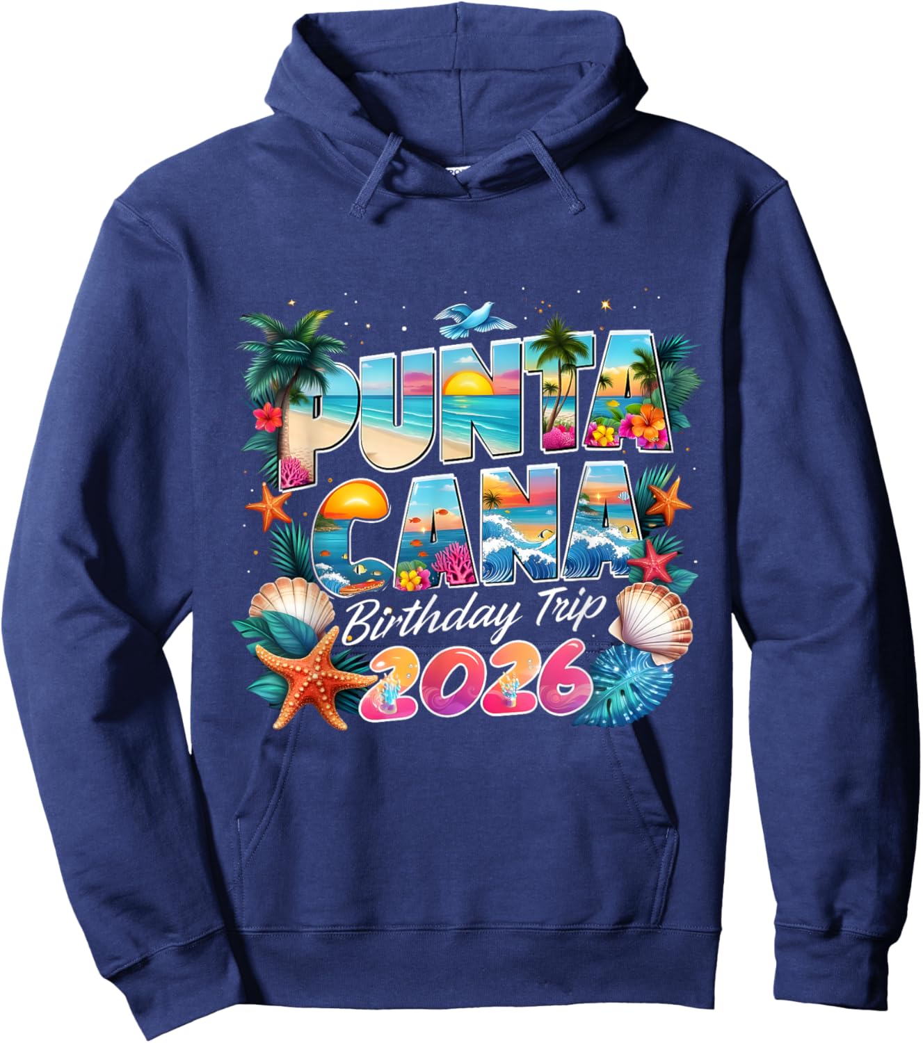 Punta Cana Birthday Trip 2026 Making Memories Hoodie - Hoodie | Navy
