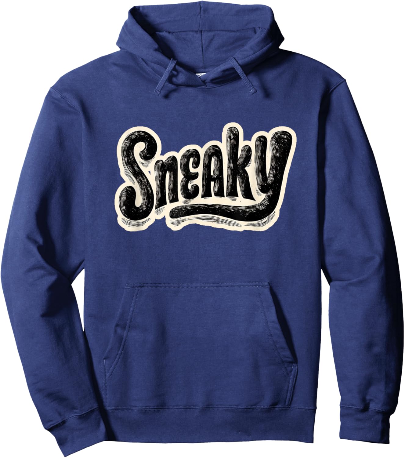Awesome Sneaky Emblem for Adults and Kids Hoodie - Hoodie | Navy