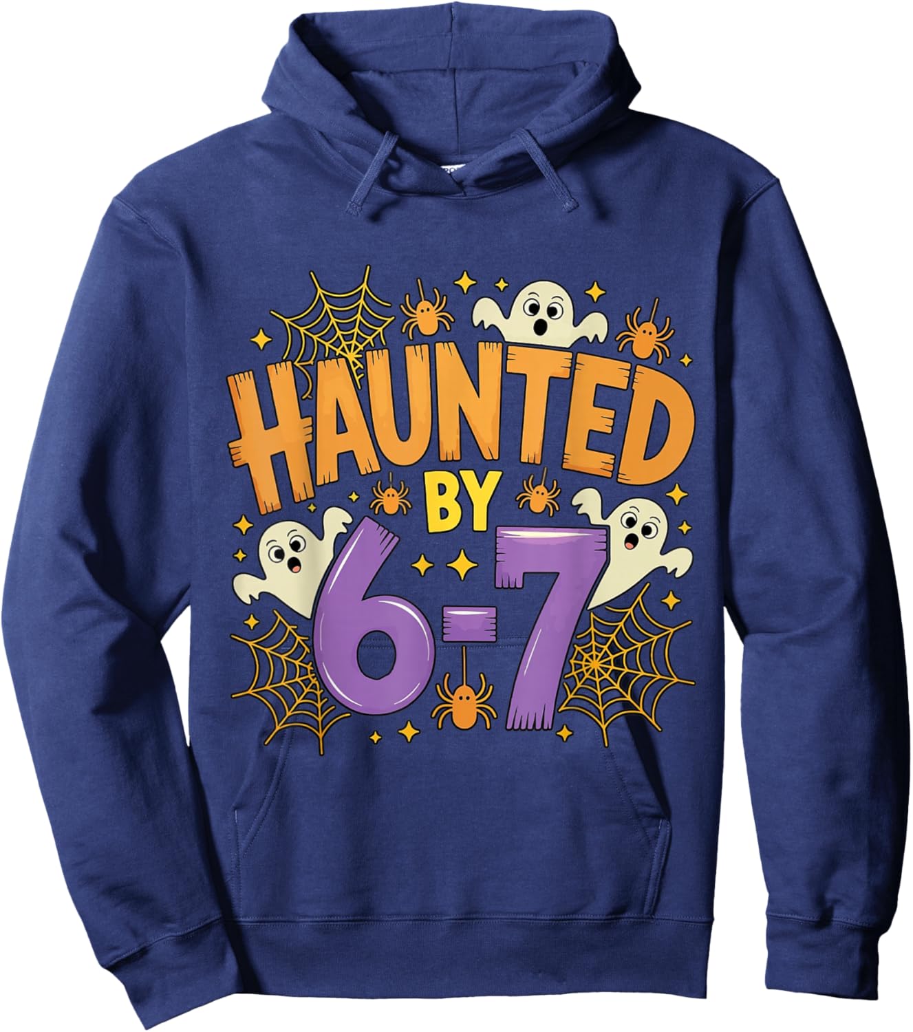 Haunted by 67 Funny Halloween Hoodie - Hoodie | Navy
