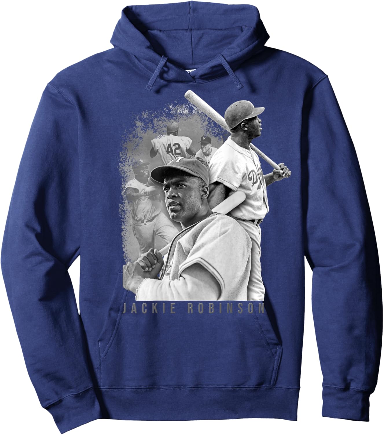Jackie Robinson_002_Back Printed Hoodie - Hoodie | Navy