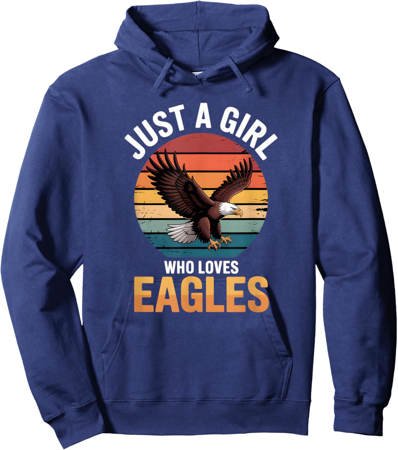 Girls Eagle Hoodie - Hoodie | Navy