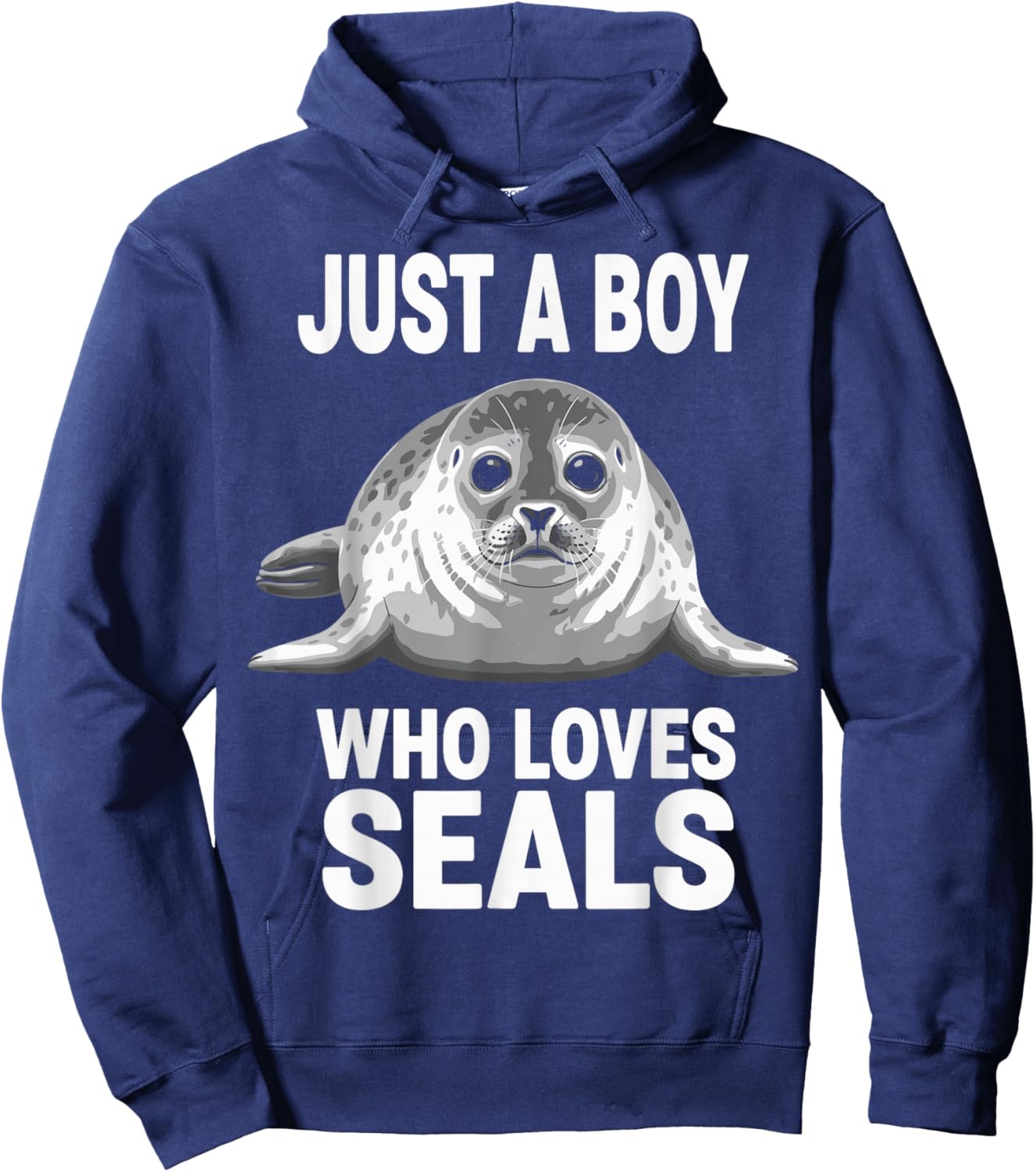 Just a Boy Who Loves Seals Hoodie - Hoodie | Navy
