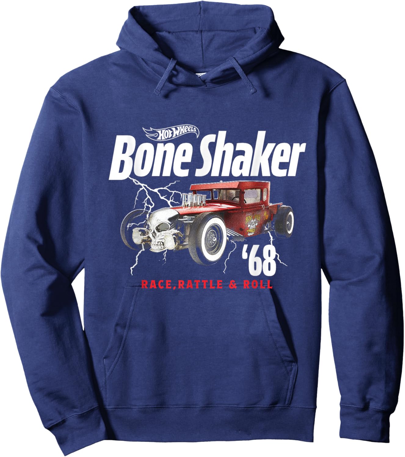 Hot Wheels Bone Shaker Race, Rattle & Roll Hoodie - Hoodie | Navy