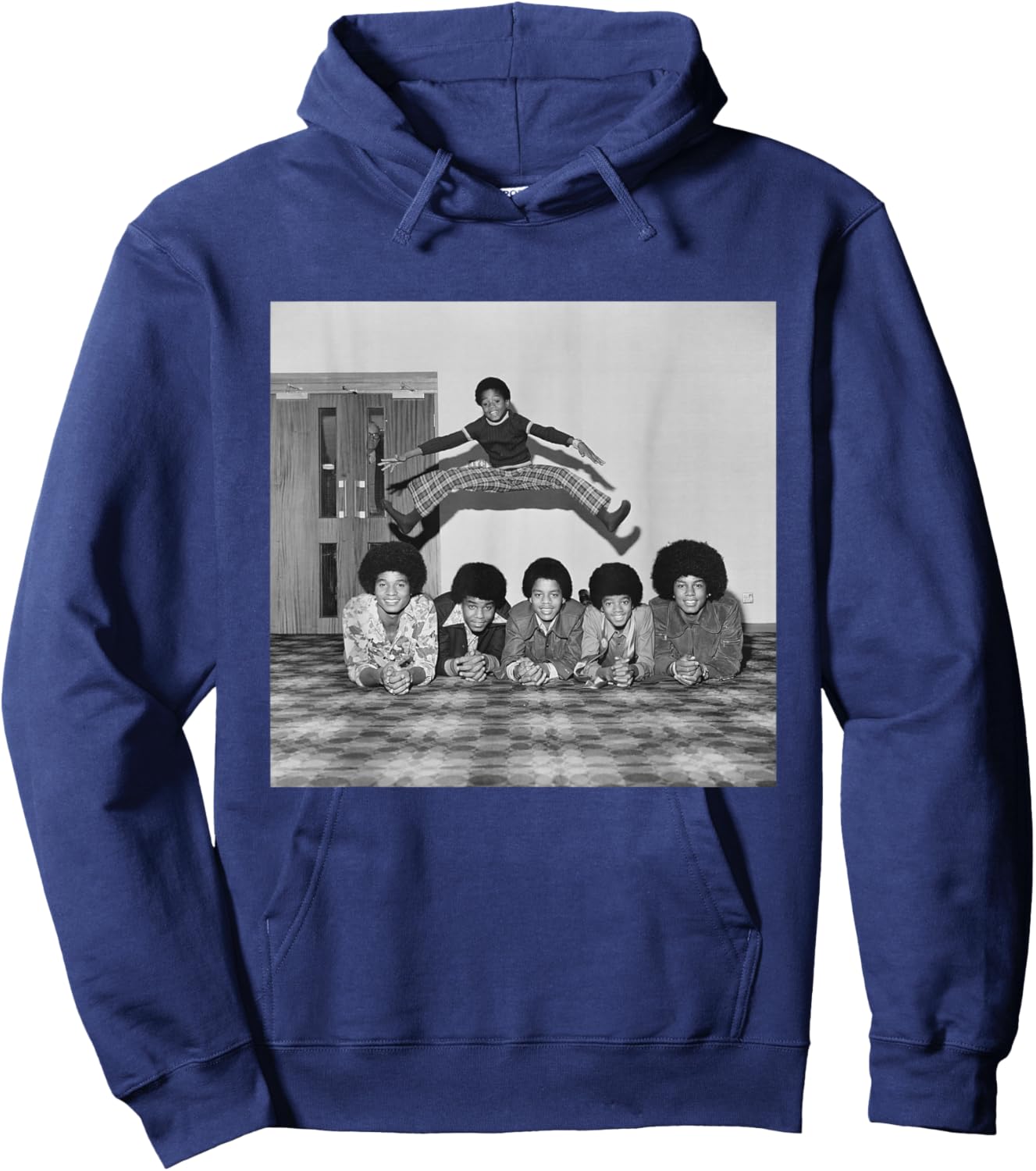 Randy Jackson Jumps Over The Jackson 5 Hoodie - Hoodie | Navy