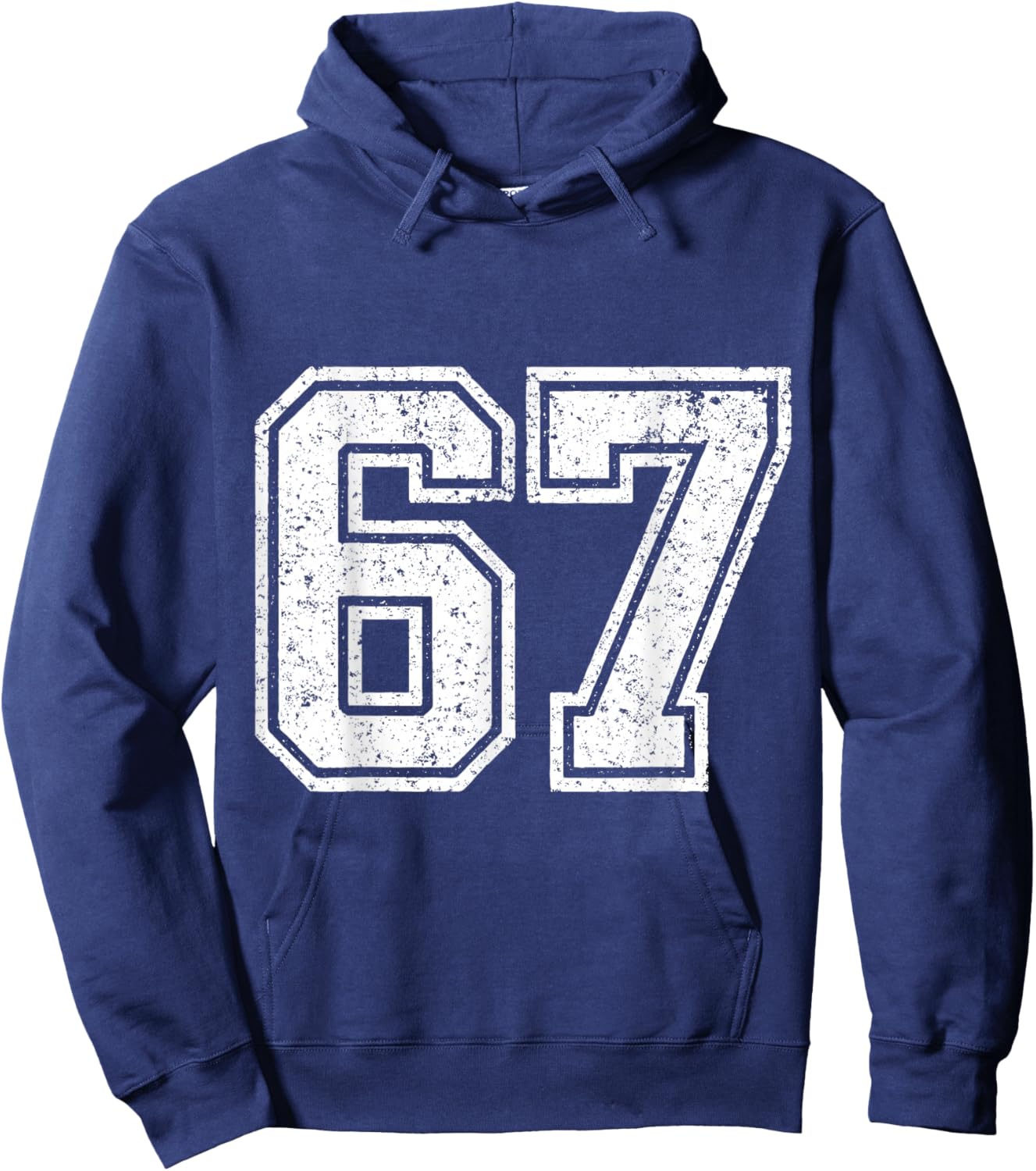 67 Six Seven Meme Jersey Hoodie - Hoodie | Navy