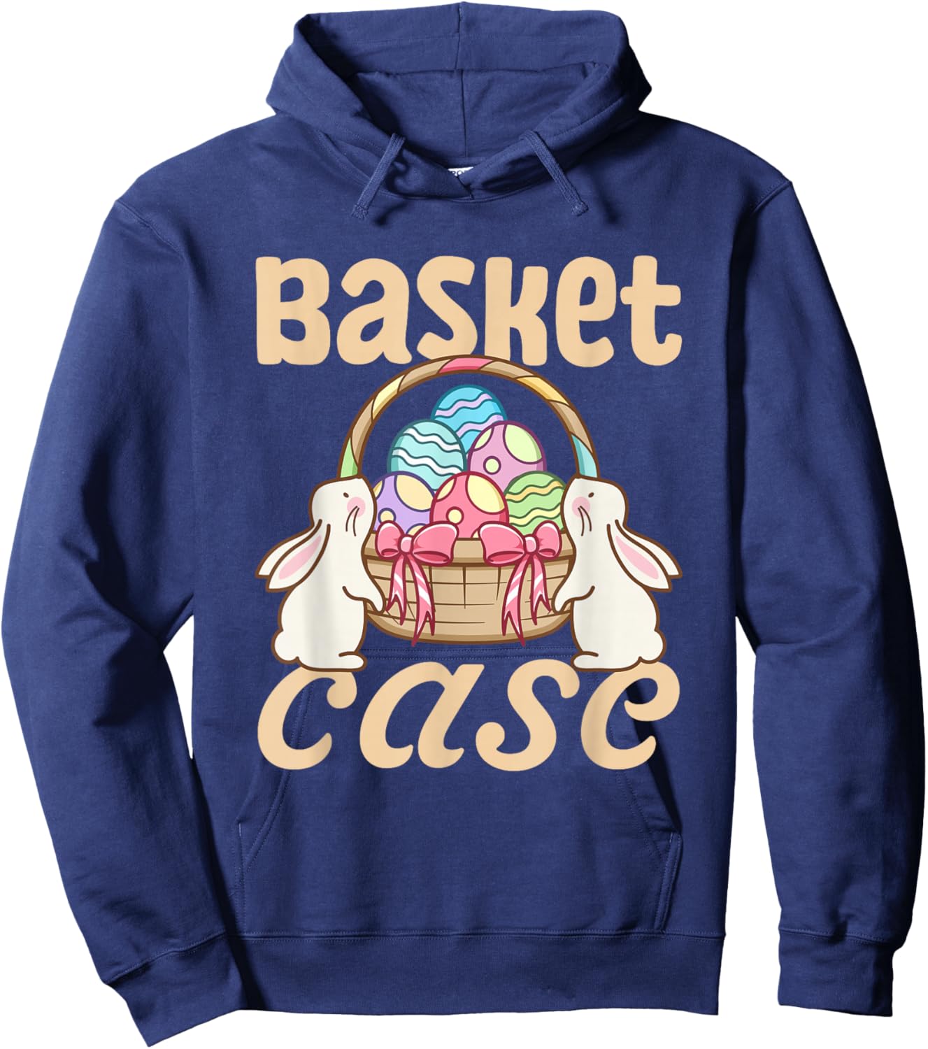 Easter Basket Funny Egg Hunt Humor Hoodie - Hoodie | Navy
