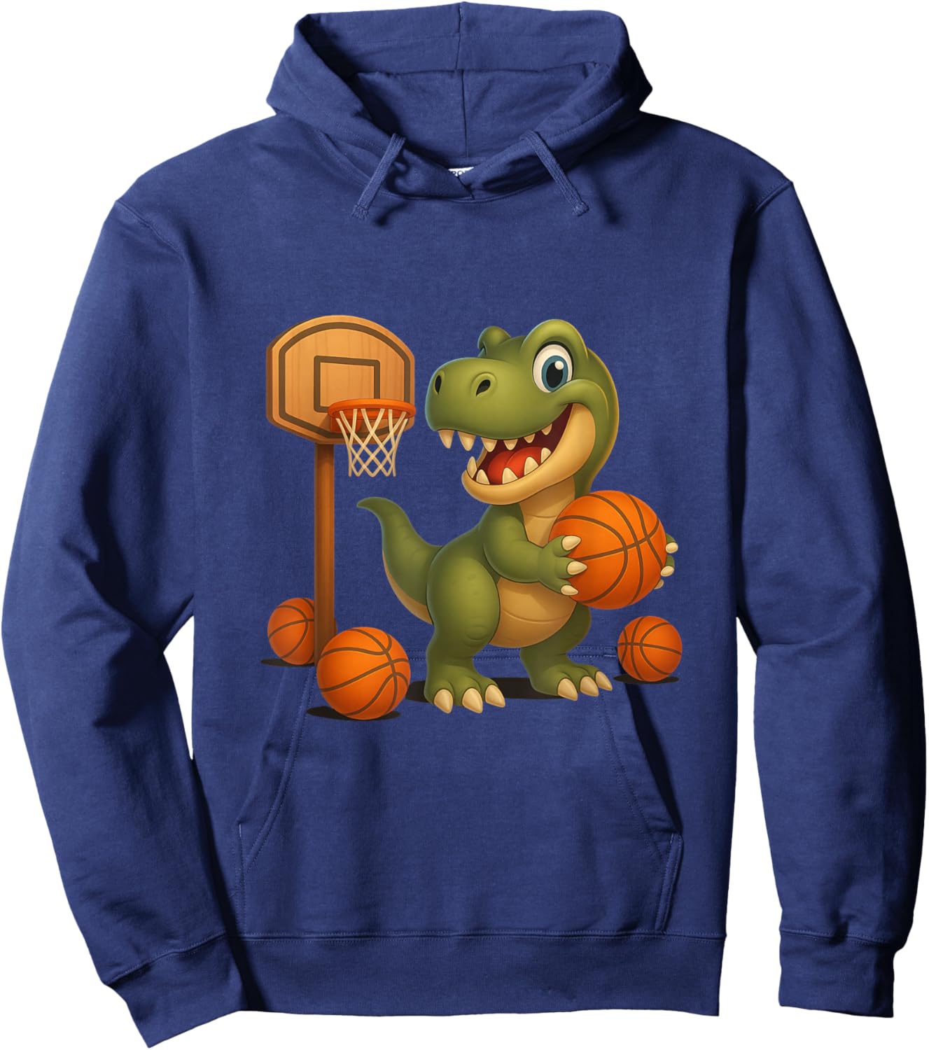 Basketball Player Trex Dinosaur Sports Fan Hoodie - Hoodie | Navy