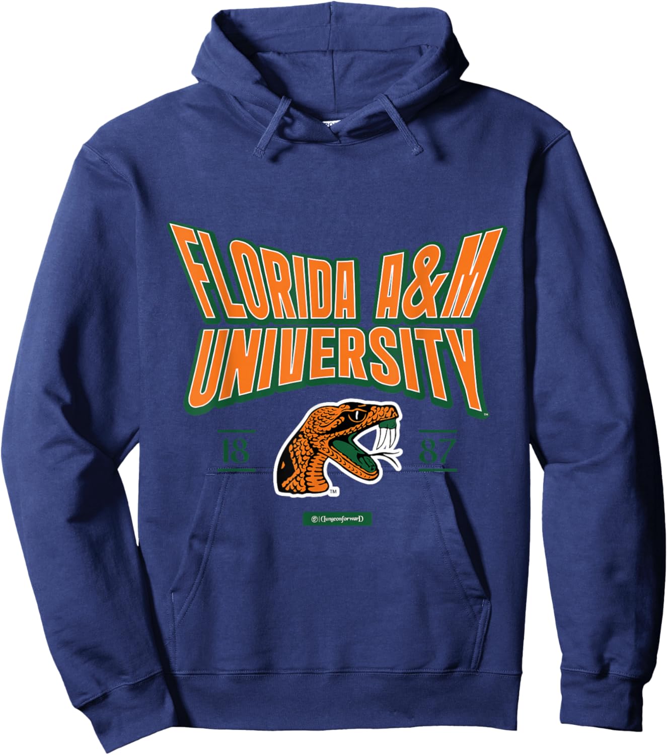 Florida A&M University Stretch Emblem HBCU Hoodie - Hoodie | Navy
