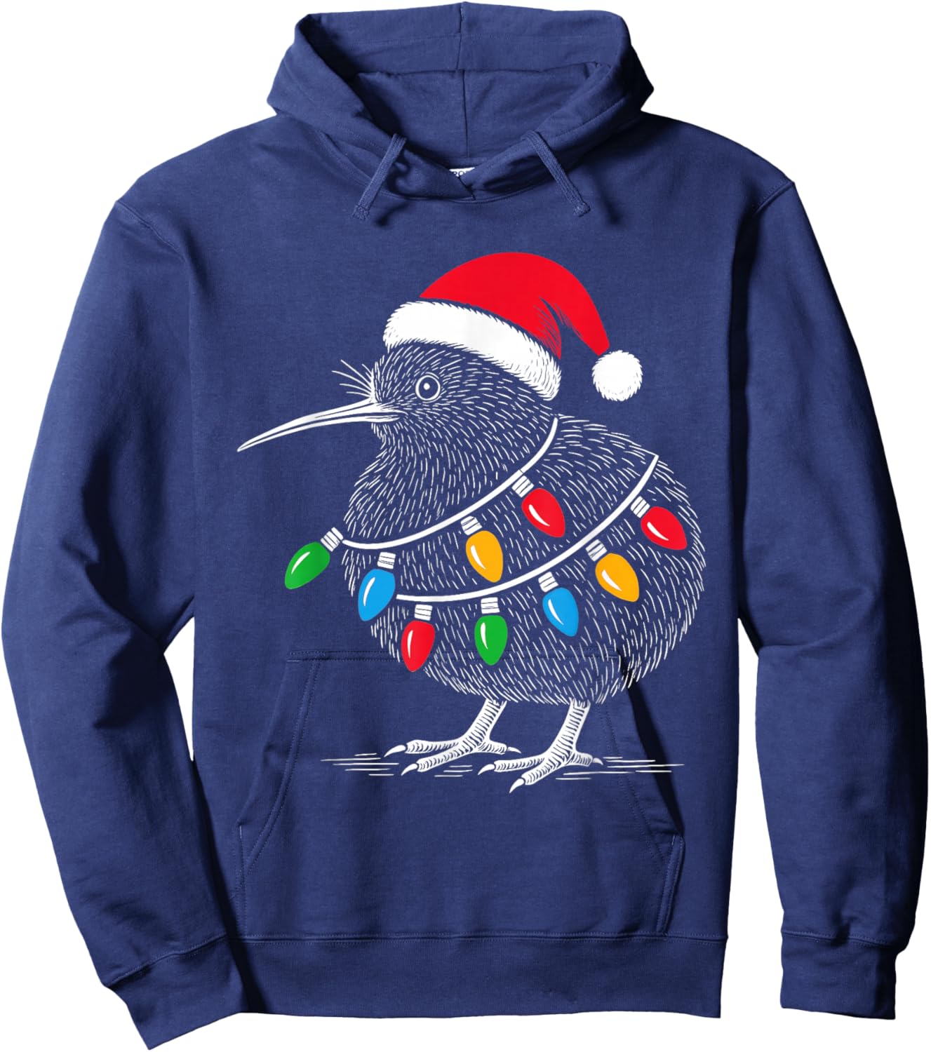 Kiwi Bird New Zealand Holiday Christmas Hoodie - Hoodie | Navy