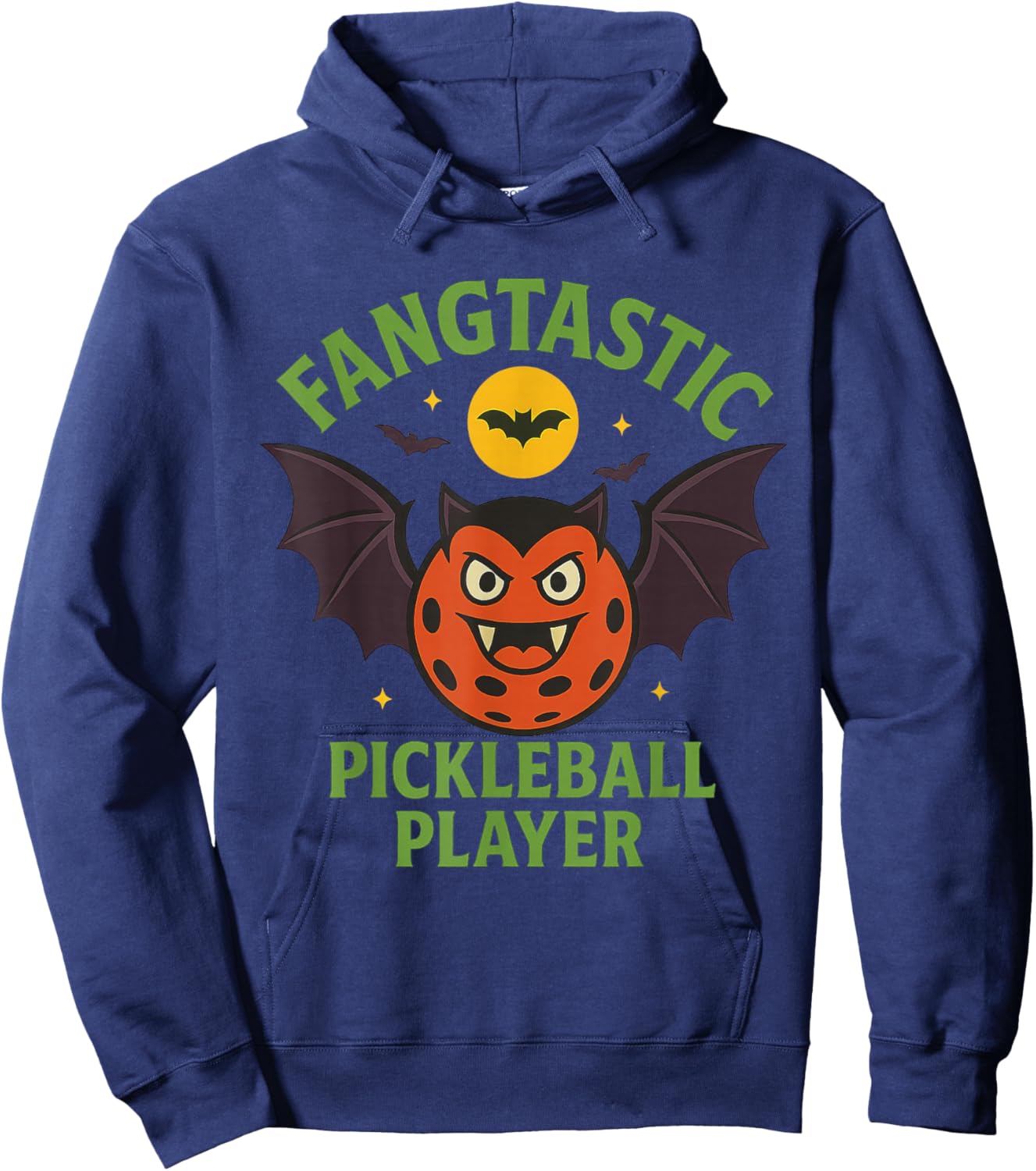 Halloween Costumes Adult Pickleball Fangtastic Hoodie - Hoodie | Navy
