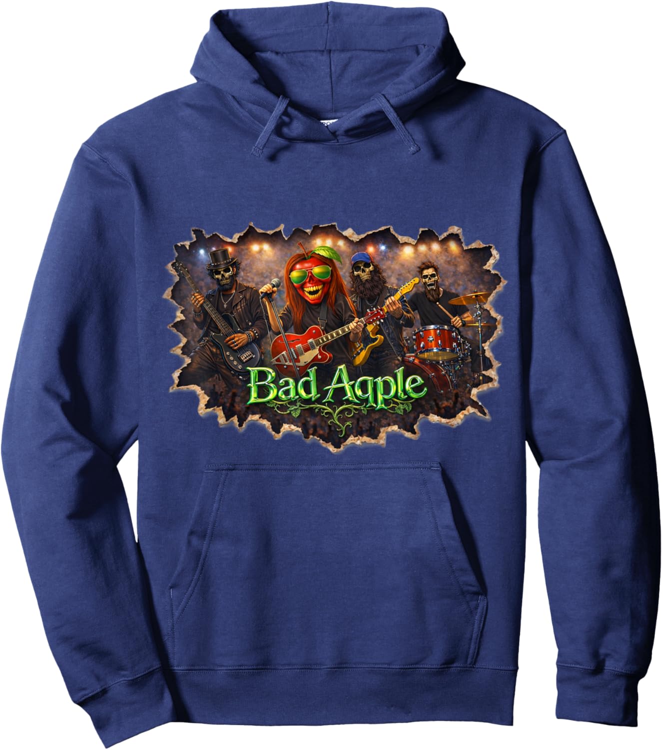 Bad Aqple Band Hoodie - Hoodie | Navy