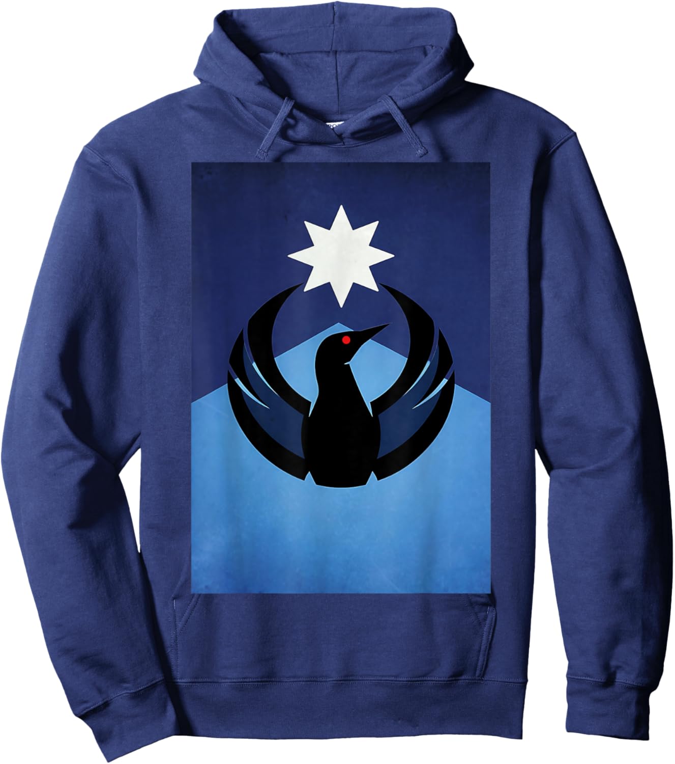 Minnesota Rebel Loon New MN State Flag Hoodie - Hoodie | Navy