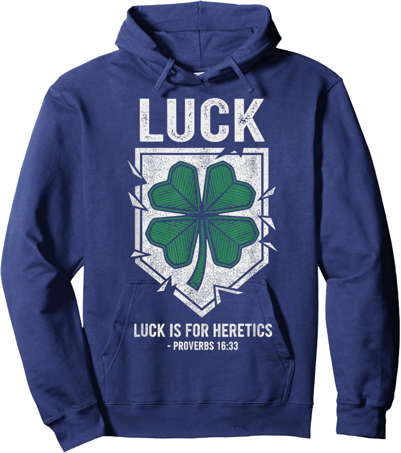 Luck is for Heretics Clover Faith Hoodie - Hoodie | Navy