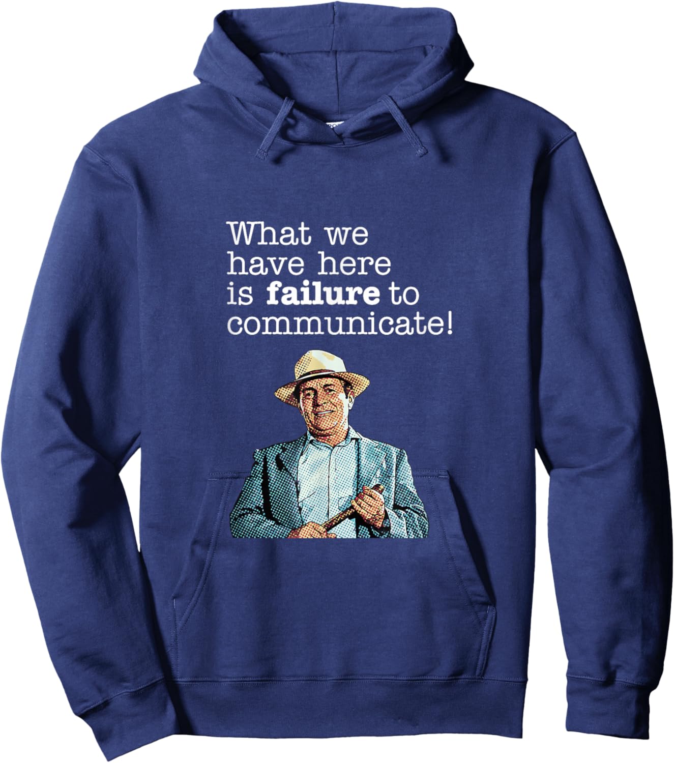 Failure to Communicate – Retro Quote Hoodie - Hoodie | Navy