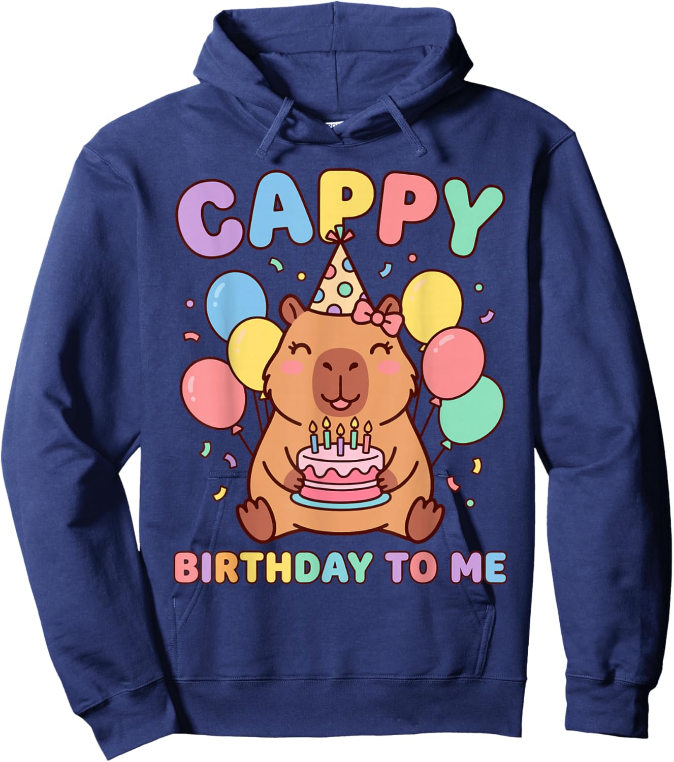 Cappy Birthday to Me Happy Birthday Hoodie - Hoodie | Navy