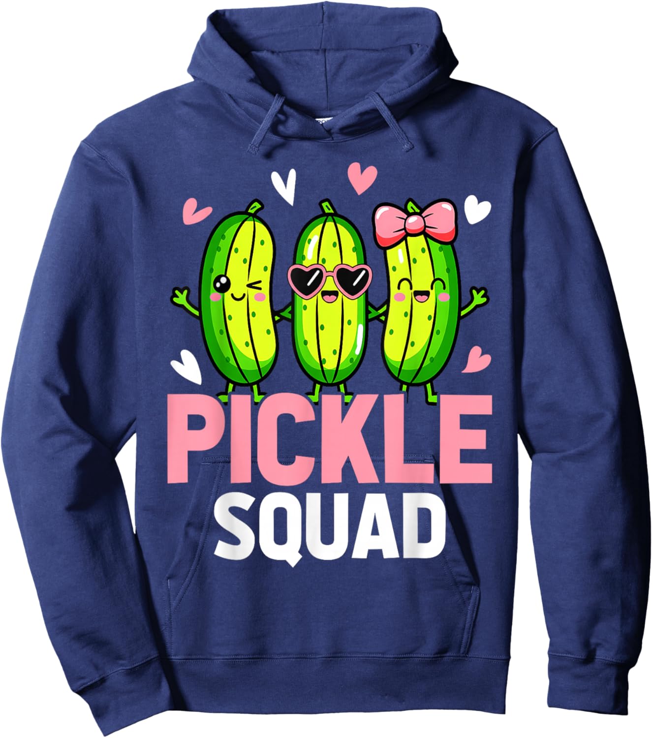 Cute Pickle Squad Funny Toddler Kids Boys Girls Hoodie - Hoodie | Navy