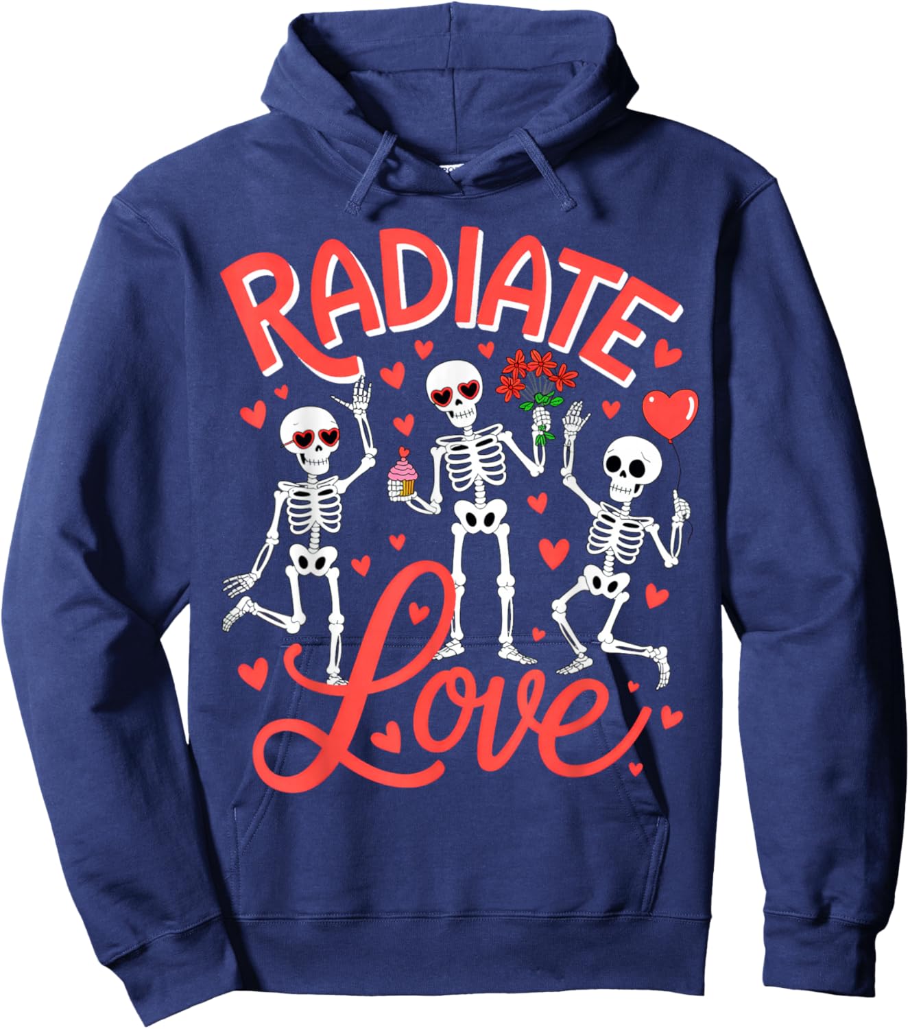 Radiate Love Valentine Hoodie - Hoodie | Navy