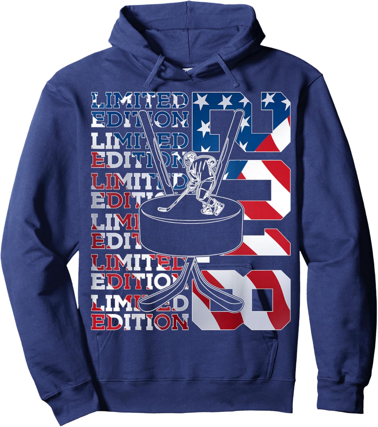 Limited Edition 2018 ICE Hockey 8TH Birthday Hoodie - Hoodie | Navy