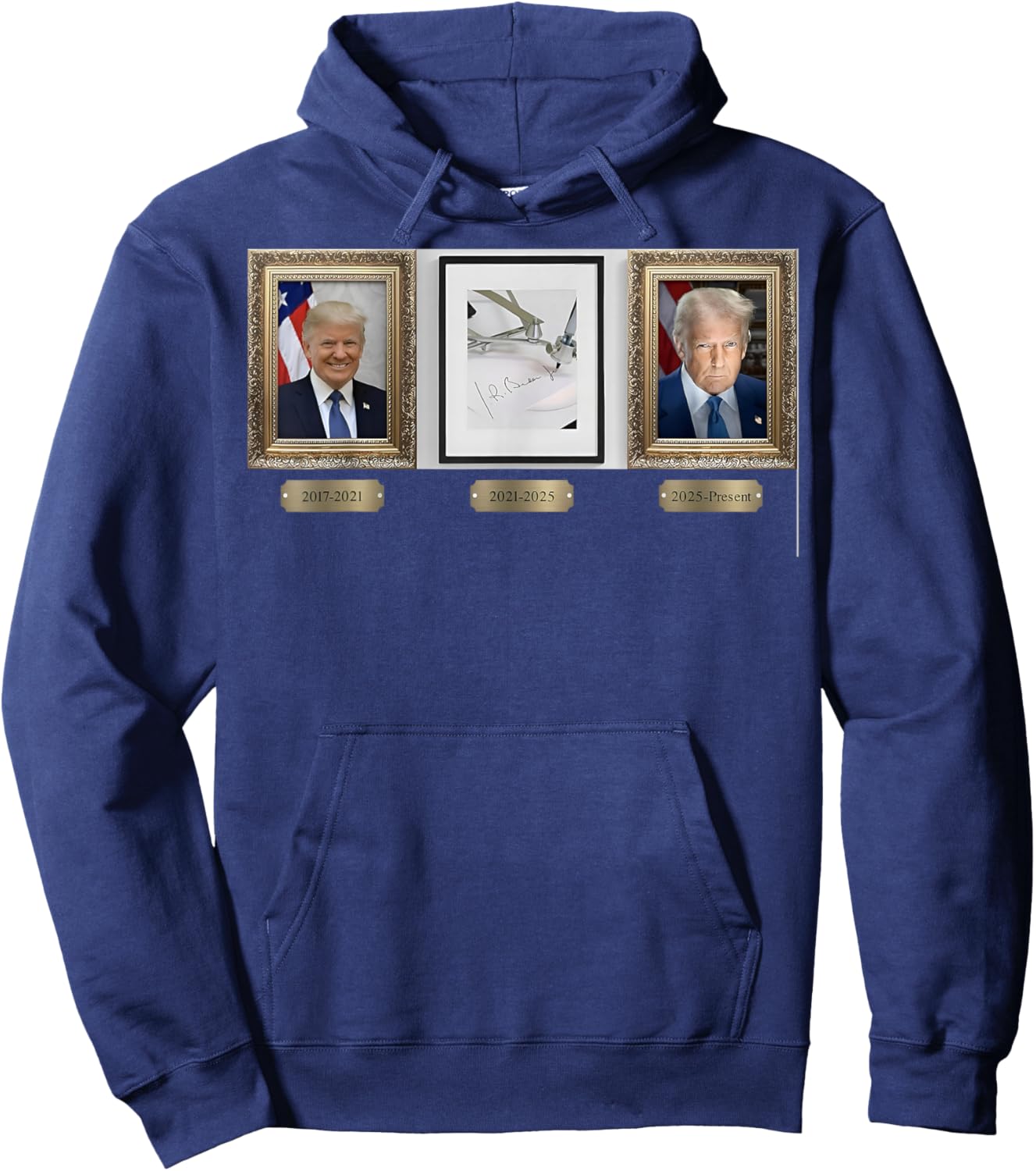 Biden autopen Signature Hoodie - Hoodie | Navy