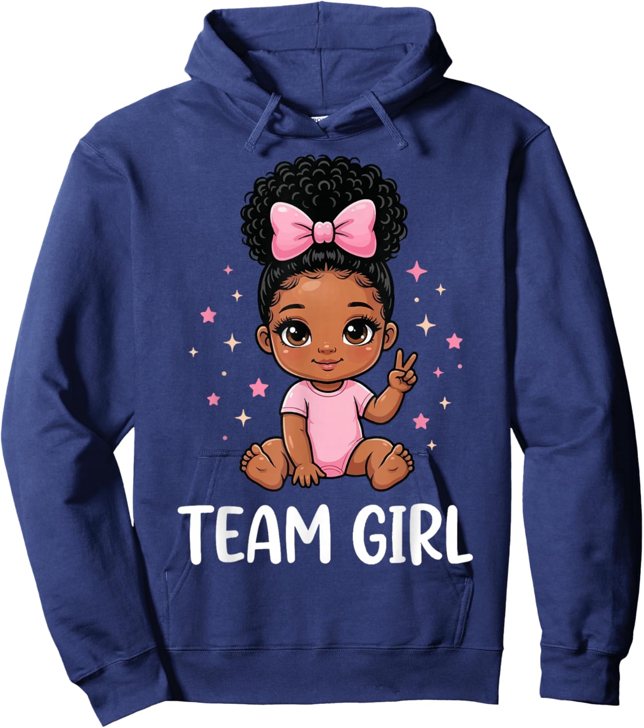 Team Girl Baby Announcement Family Party Hoodie - Hoodie | Navy