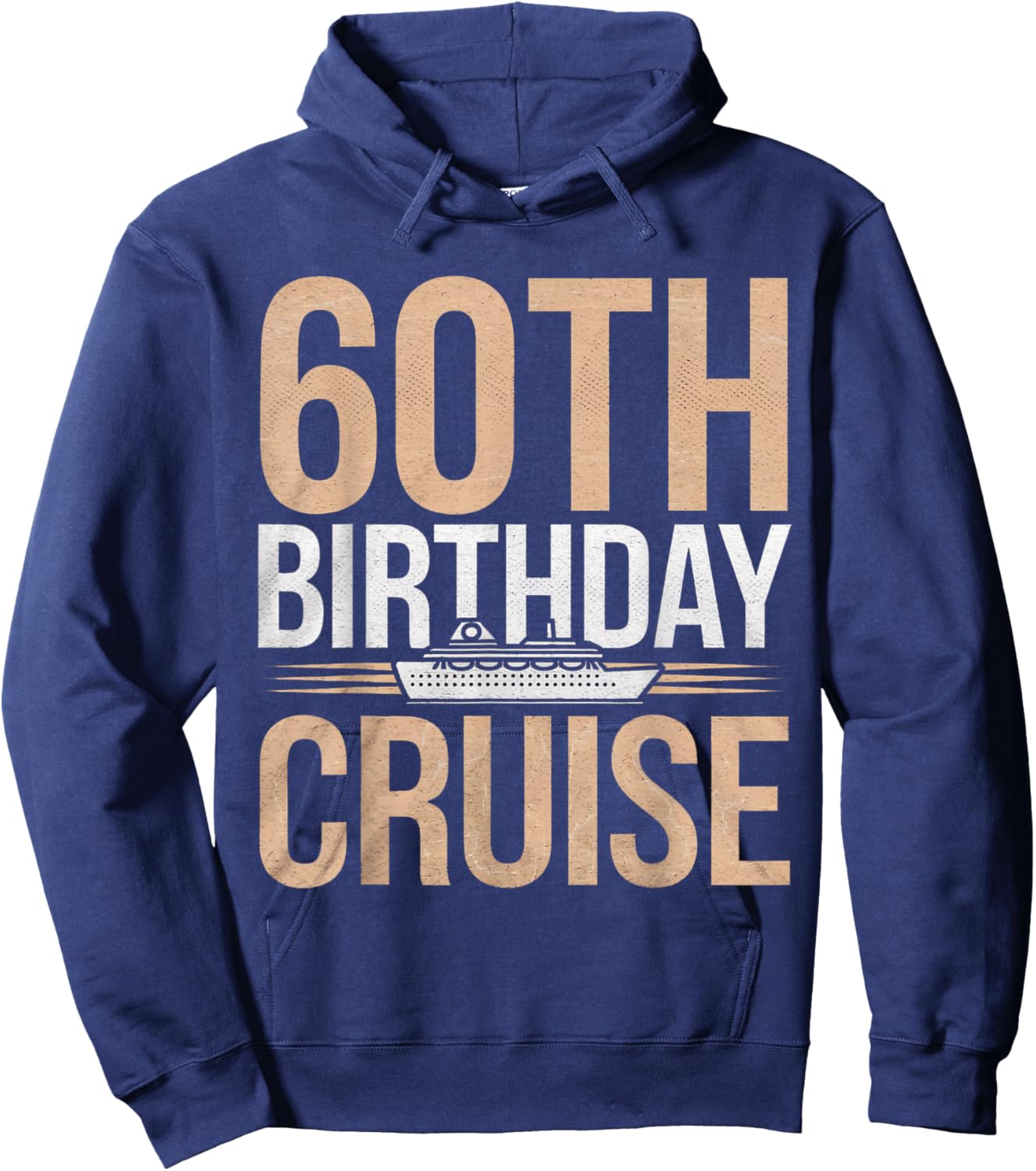 60th Birthday Cruise Vacation 2026 Matching Hoodie - Hoodie | Navy