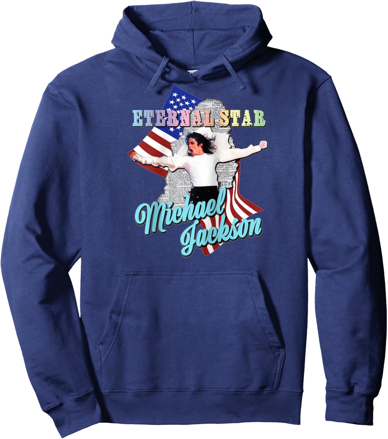 Michael Jackson 700 Raglan Baseball Hoodie - Hoodie | Navy
