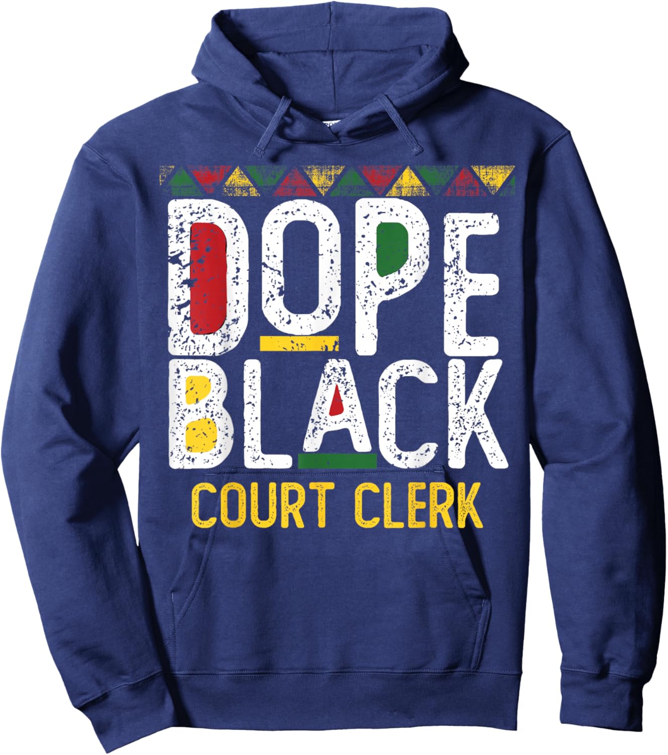 Dope Black Court Clerk Black History Month Hoodie - Hoodie | Navy