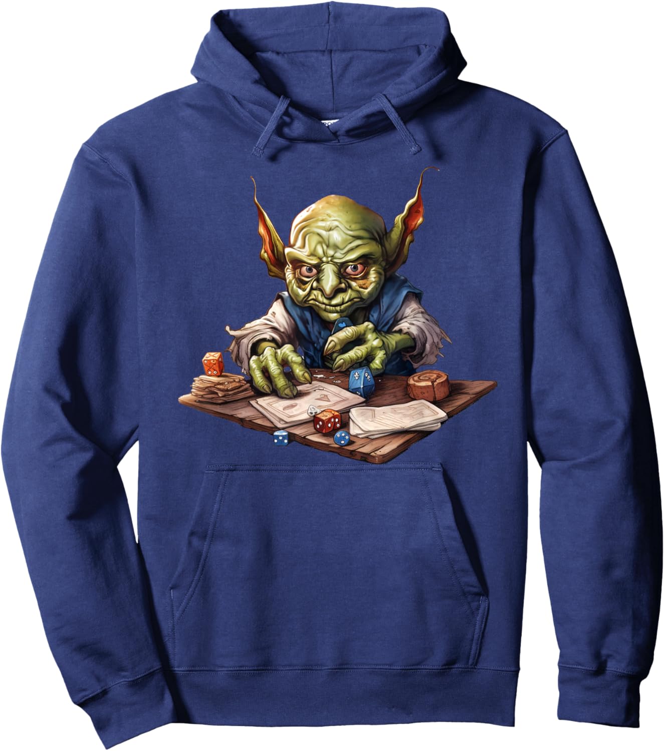 Dice Game Wizard Goblin Hoodie - Hoodie | Navy