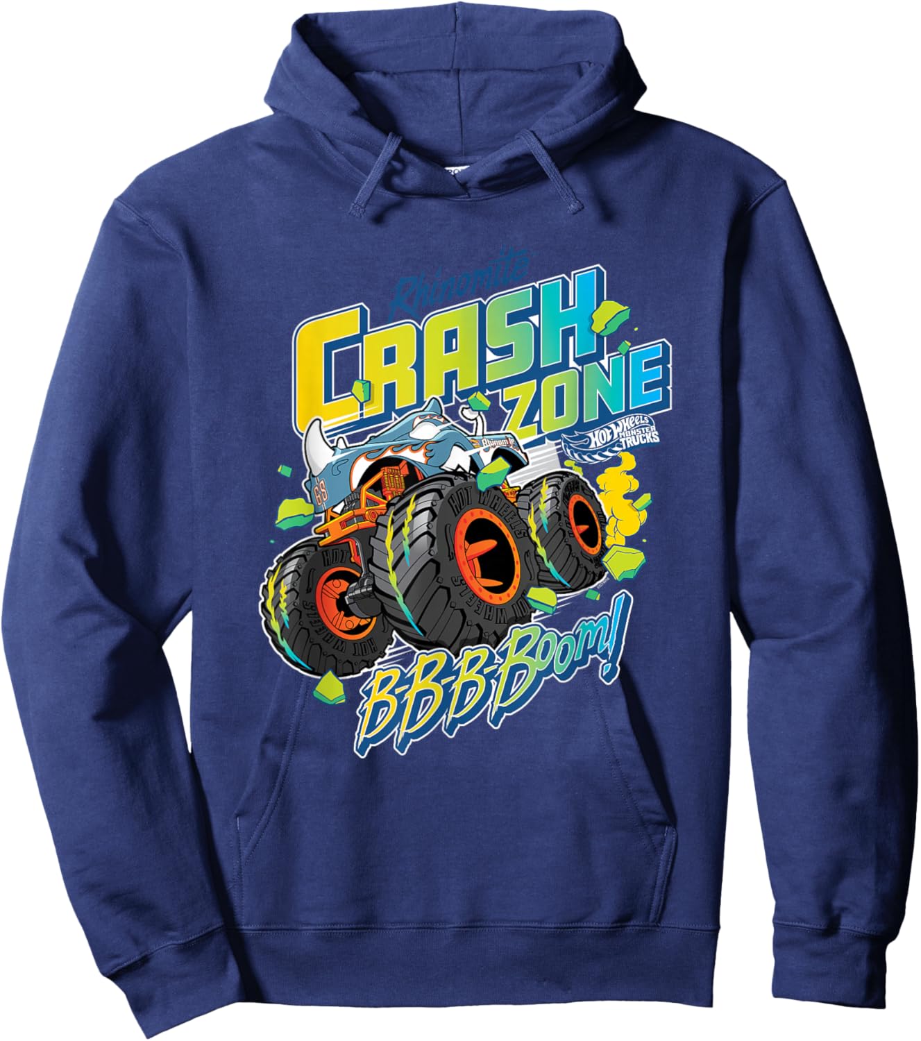 Hot Wheels Monster Trucks - Crash Zone Hoodie - Hoodie | Navy