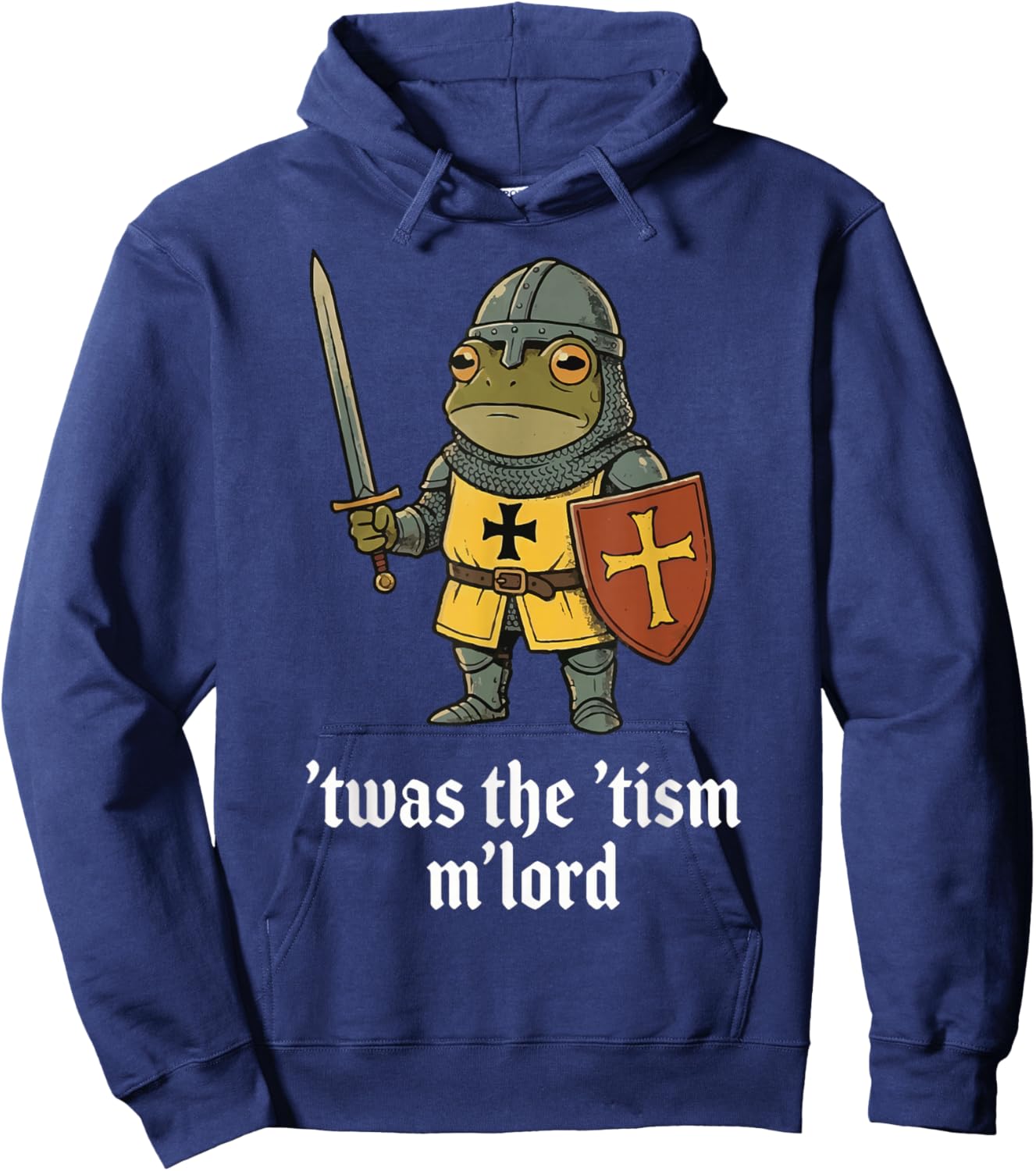 T'was The 'Tism M'lord Frog Hoodie - Hoodie | Navy