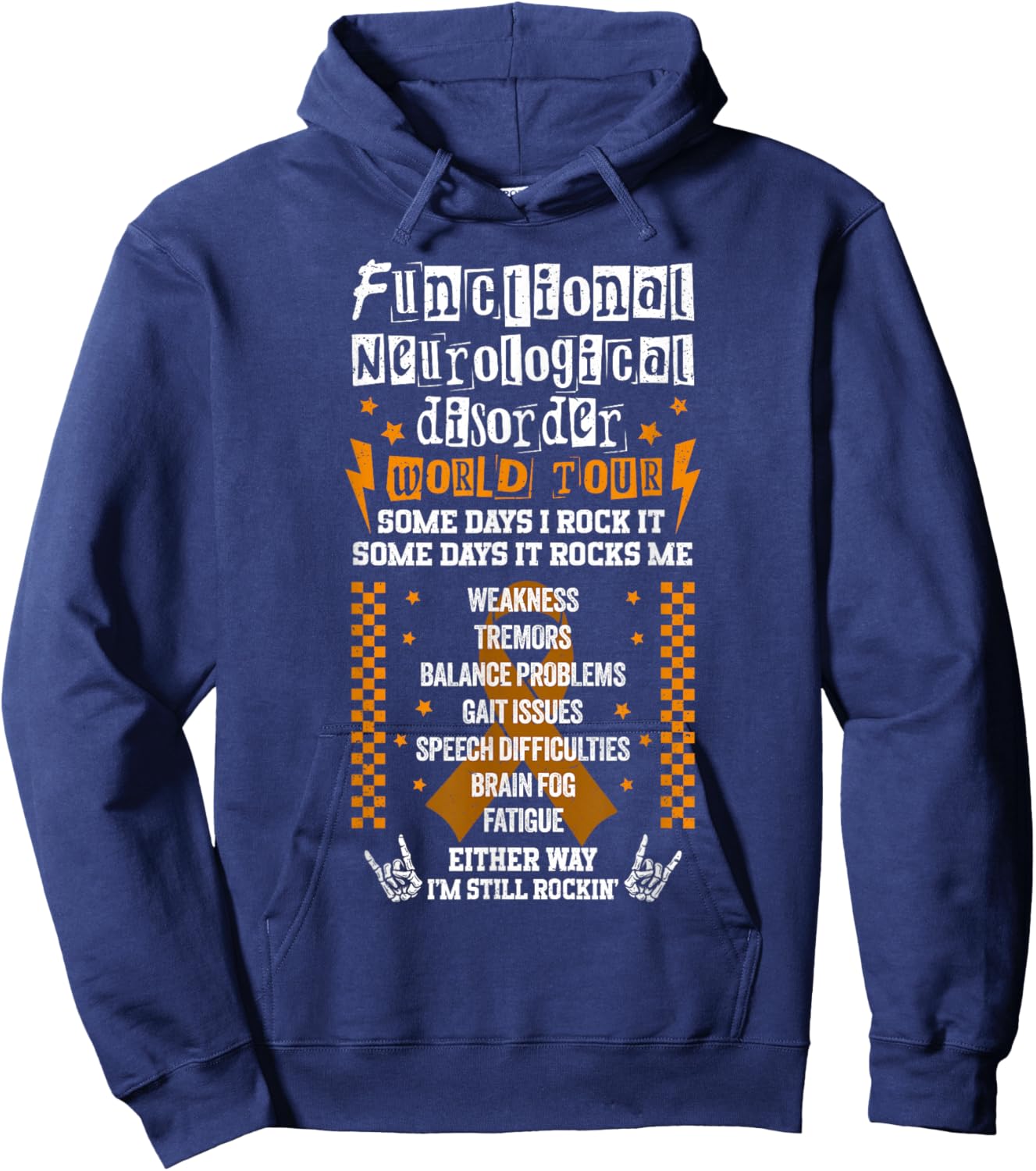 Functional Neurological Disorder FND Warrior Hoodie - Hoodie | Navy