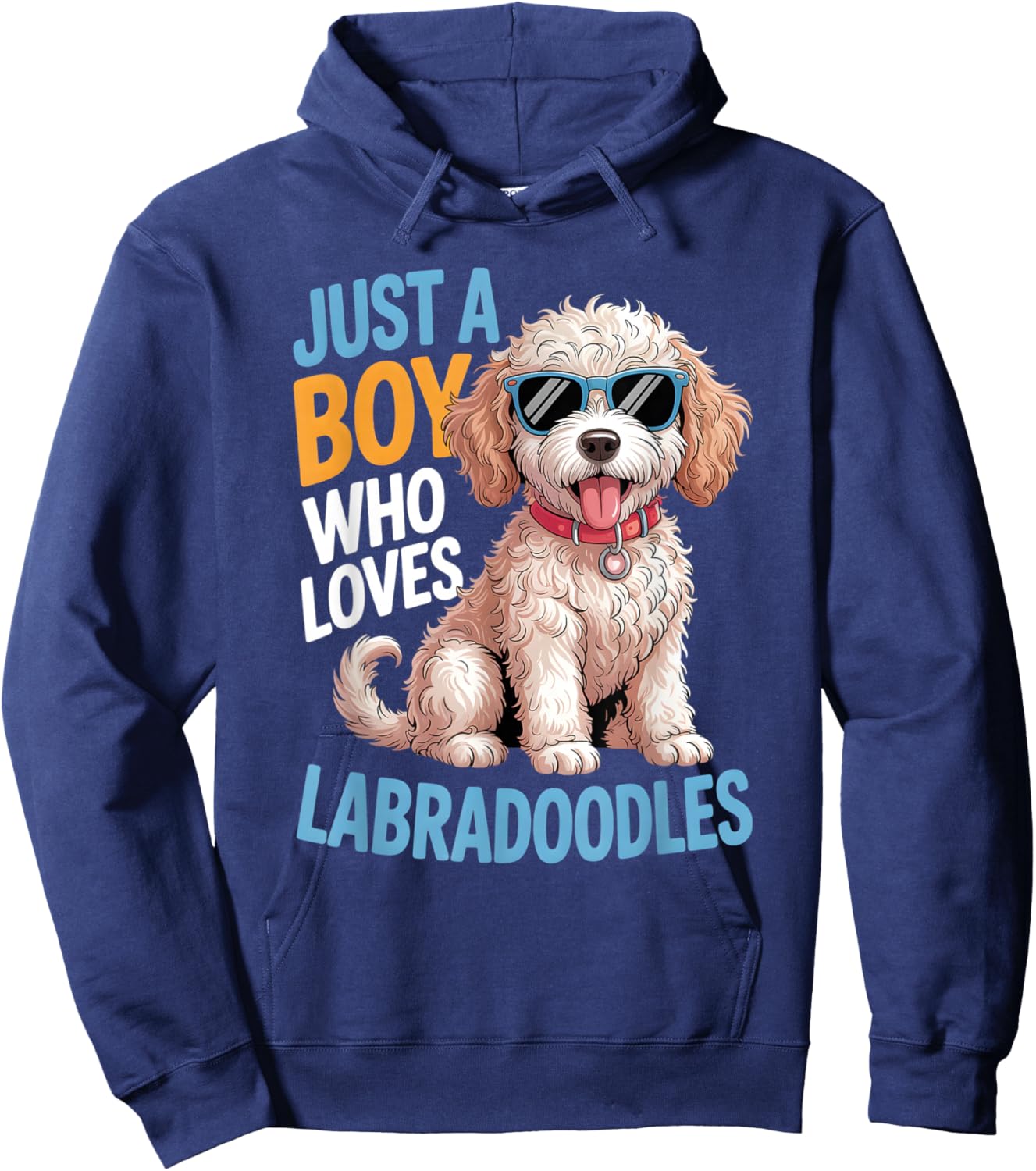 Boys Labradoodle Hoodie - Hoodie | Navy