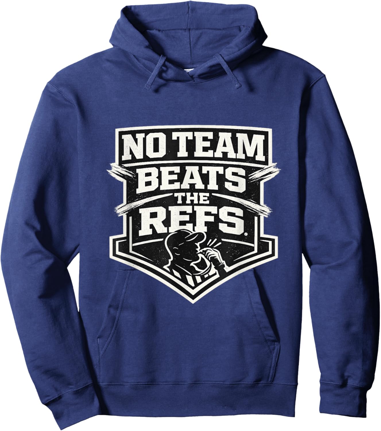 No Team Beats The Refs - Funny Sports Fan Humor Hoodie - Hoodie | Navy